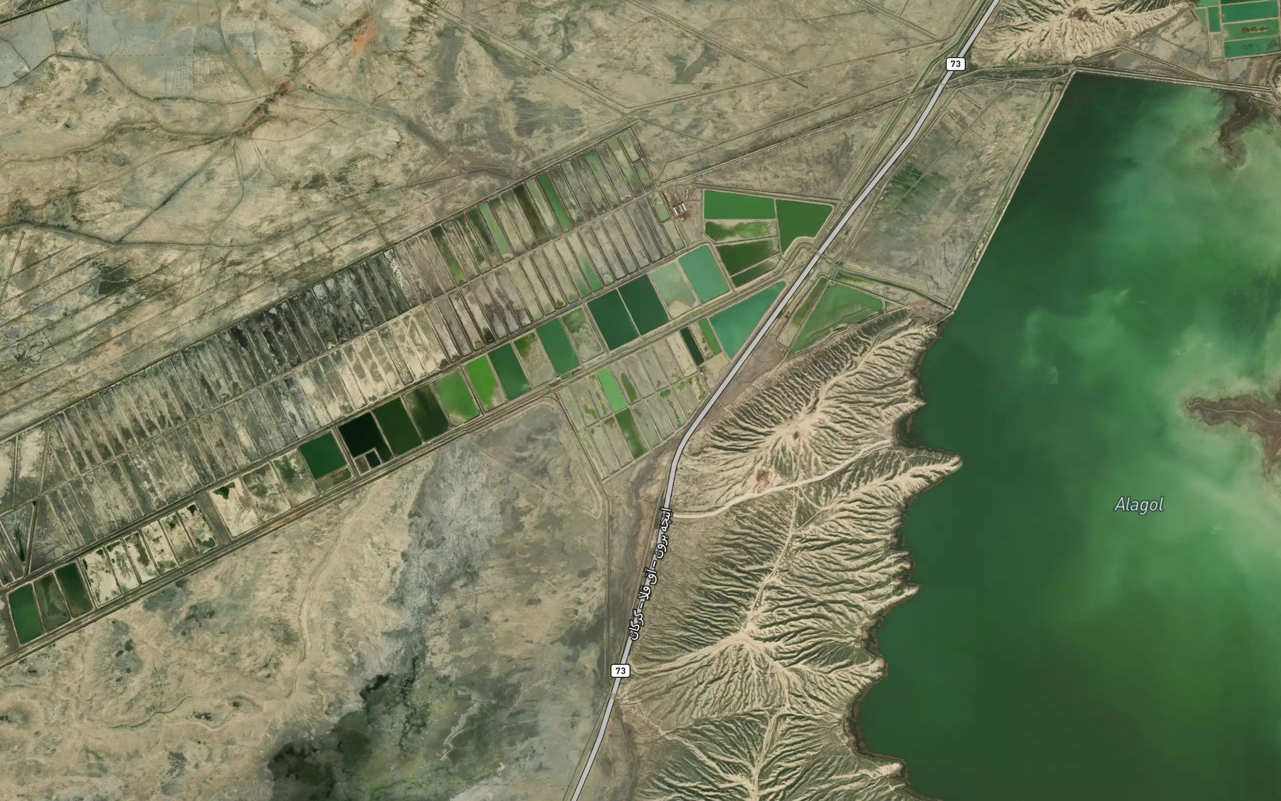 Satellite map of the Parvaresh-e Mahi-ye Setareh-ye Sharq