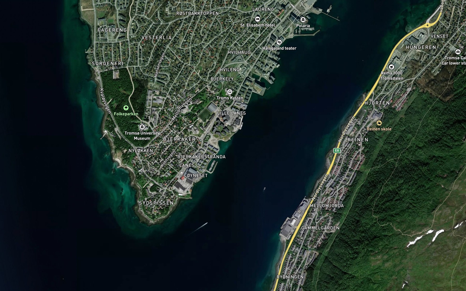 Satellite map of the Juldagan