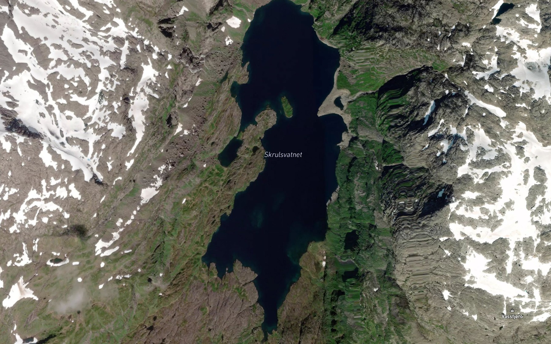 Satellite map of the Ljoneskrulen