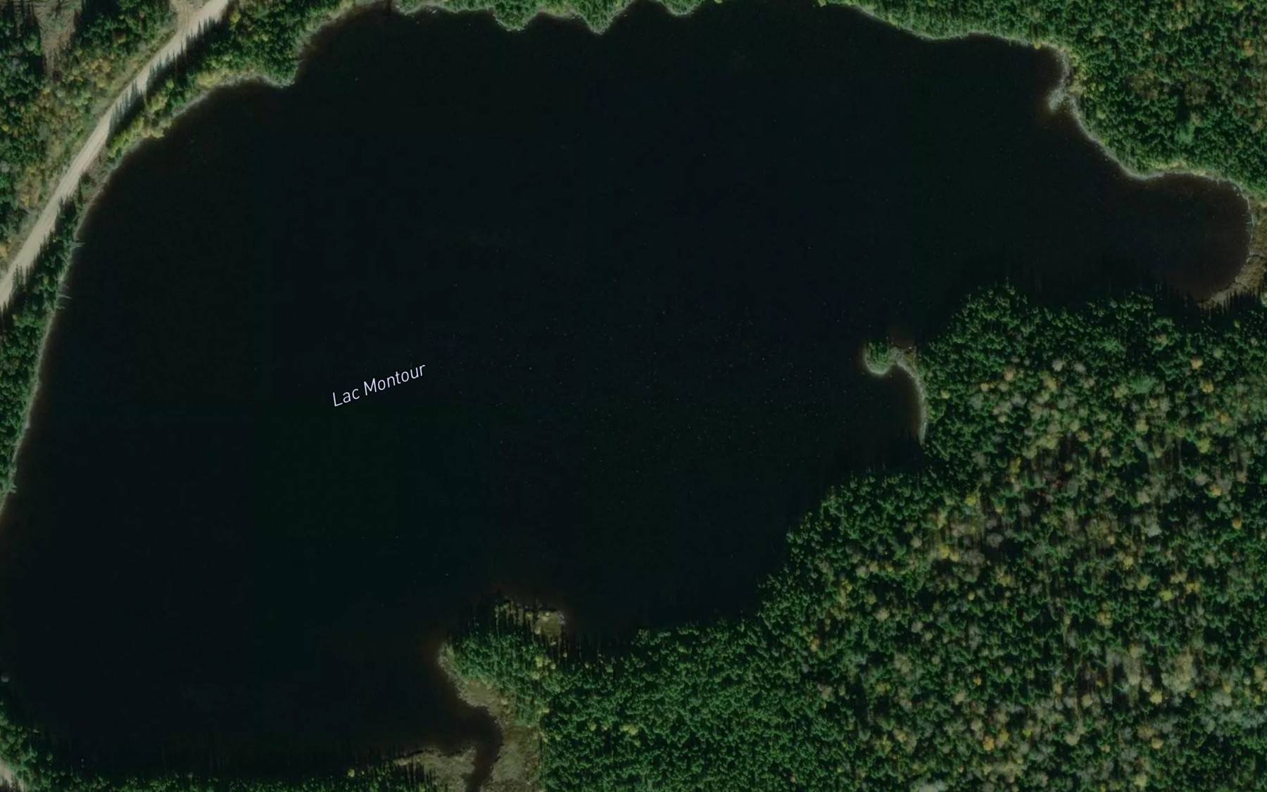 Satellite map of the Lac Montour