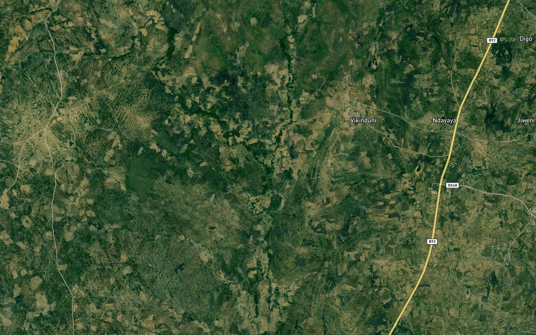 Satellite map of the Ungondi