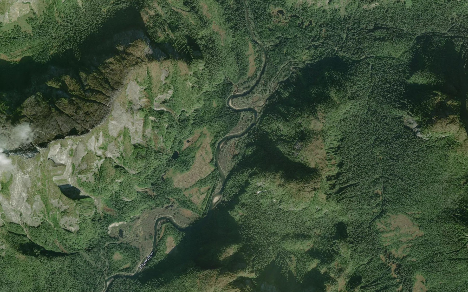 Satellite map of the Arden Creek