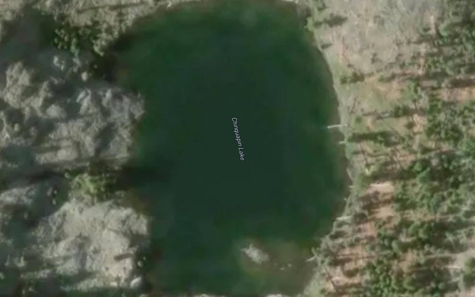 Satellite map of the Chinquapin Lake