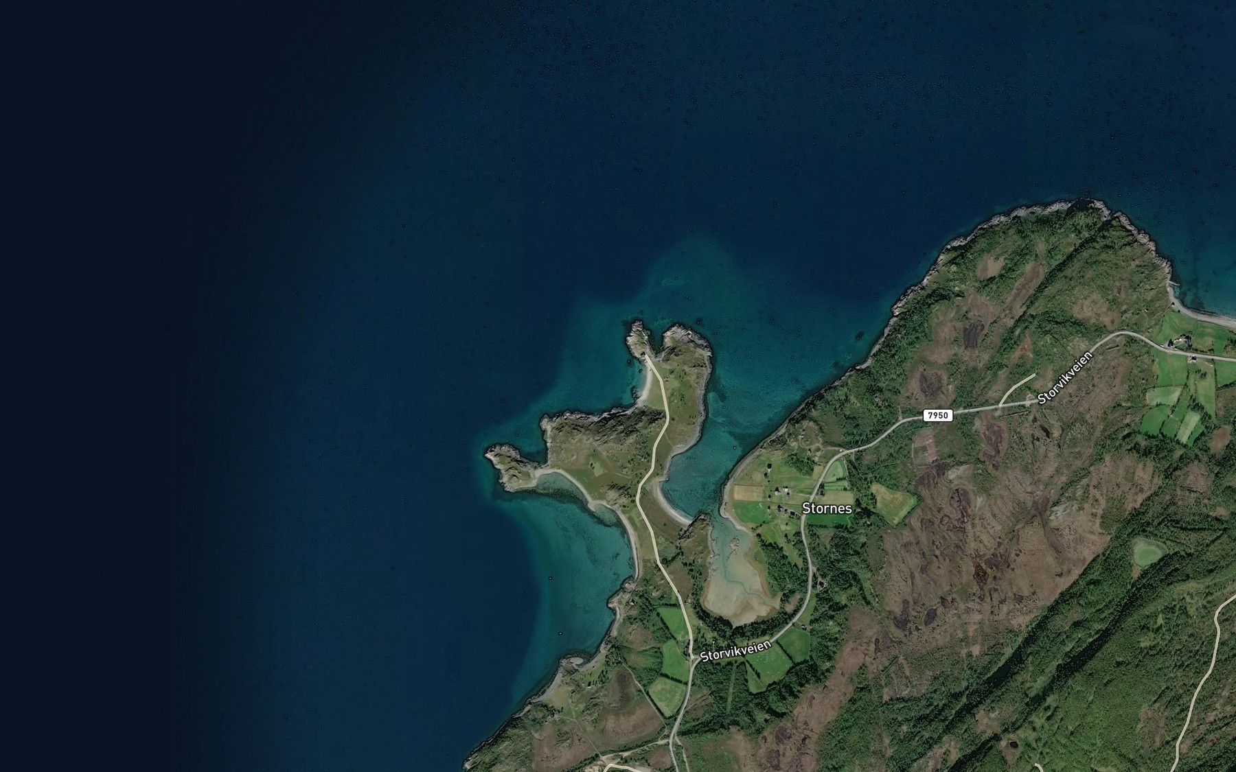 Satellite map of the Storneshamna