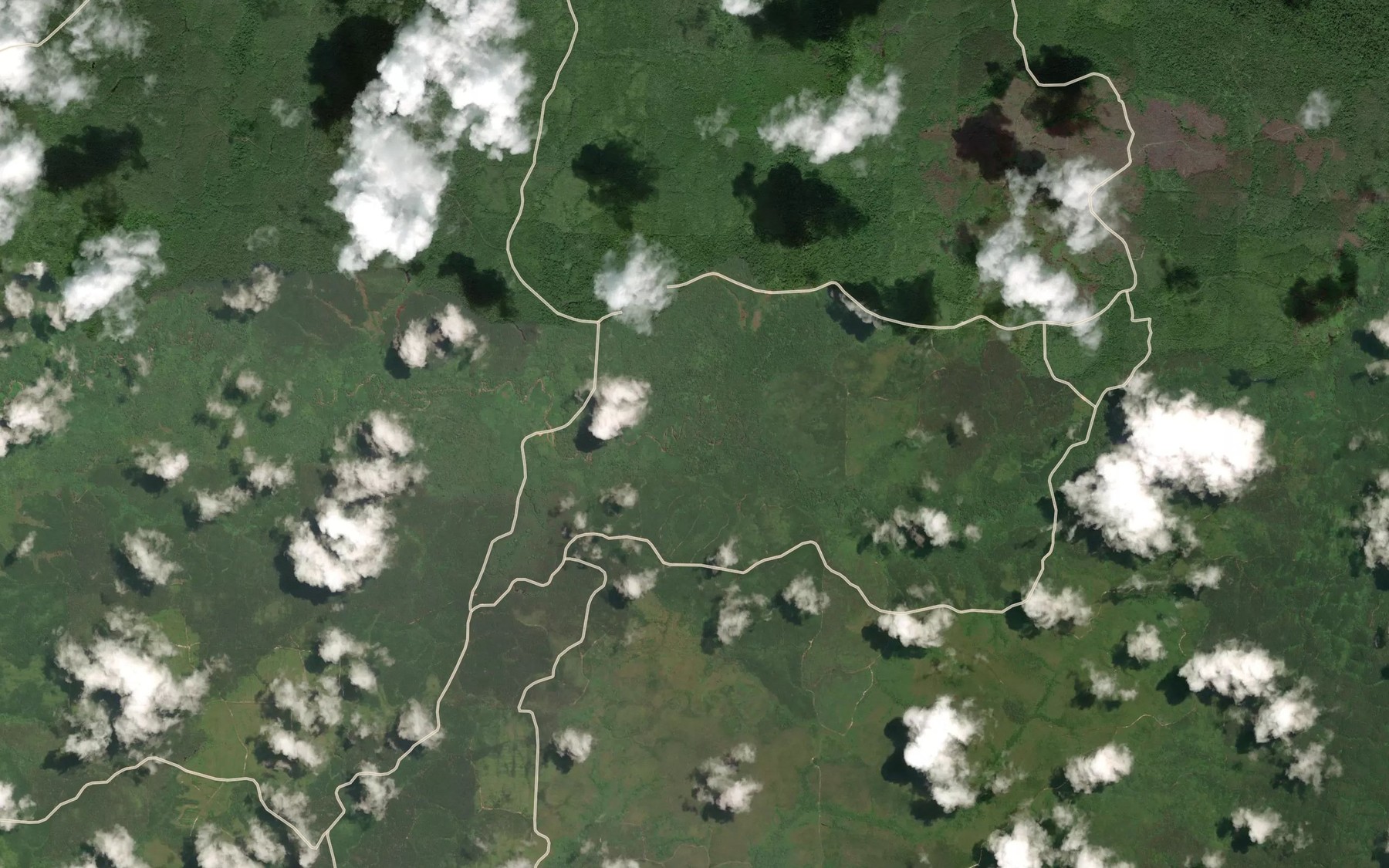 Satellite map of the Sungai Nayan
