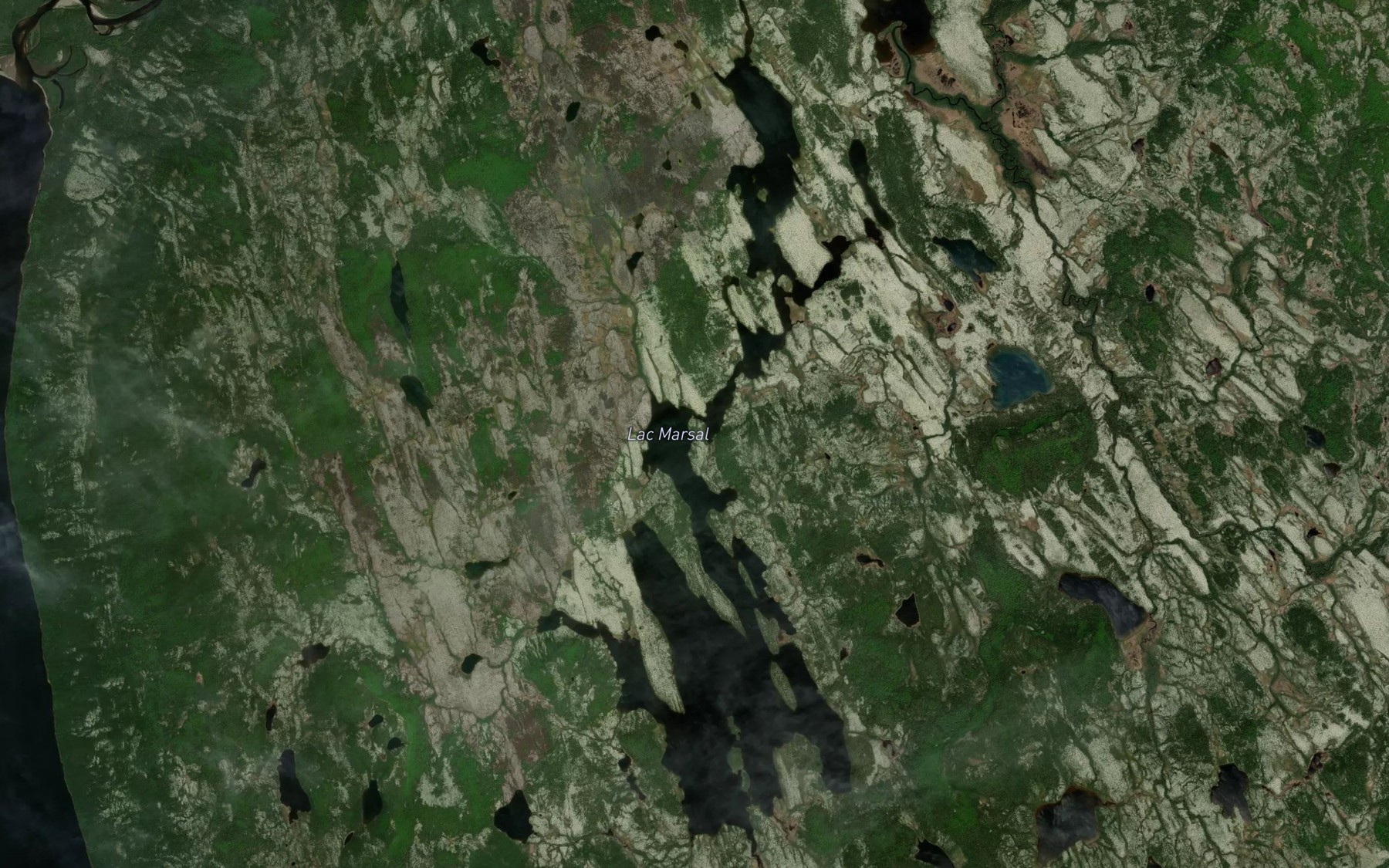 Satellite map of the Lac Marsal