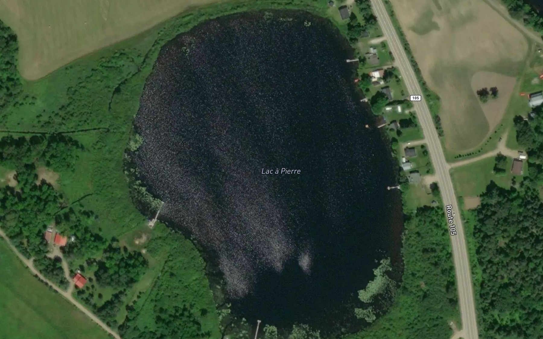 Satellite map of the Lac a Pierre