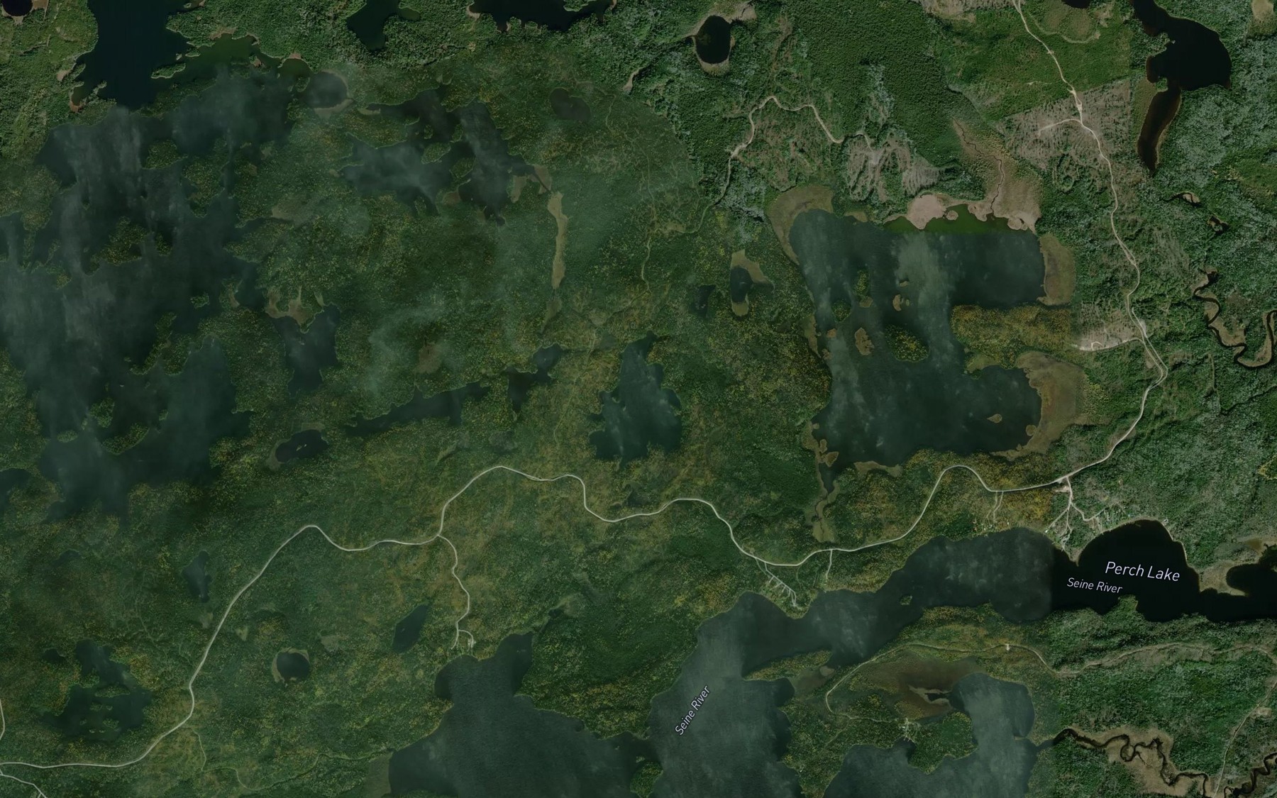 Satellite map of the Stript Lake