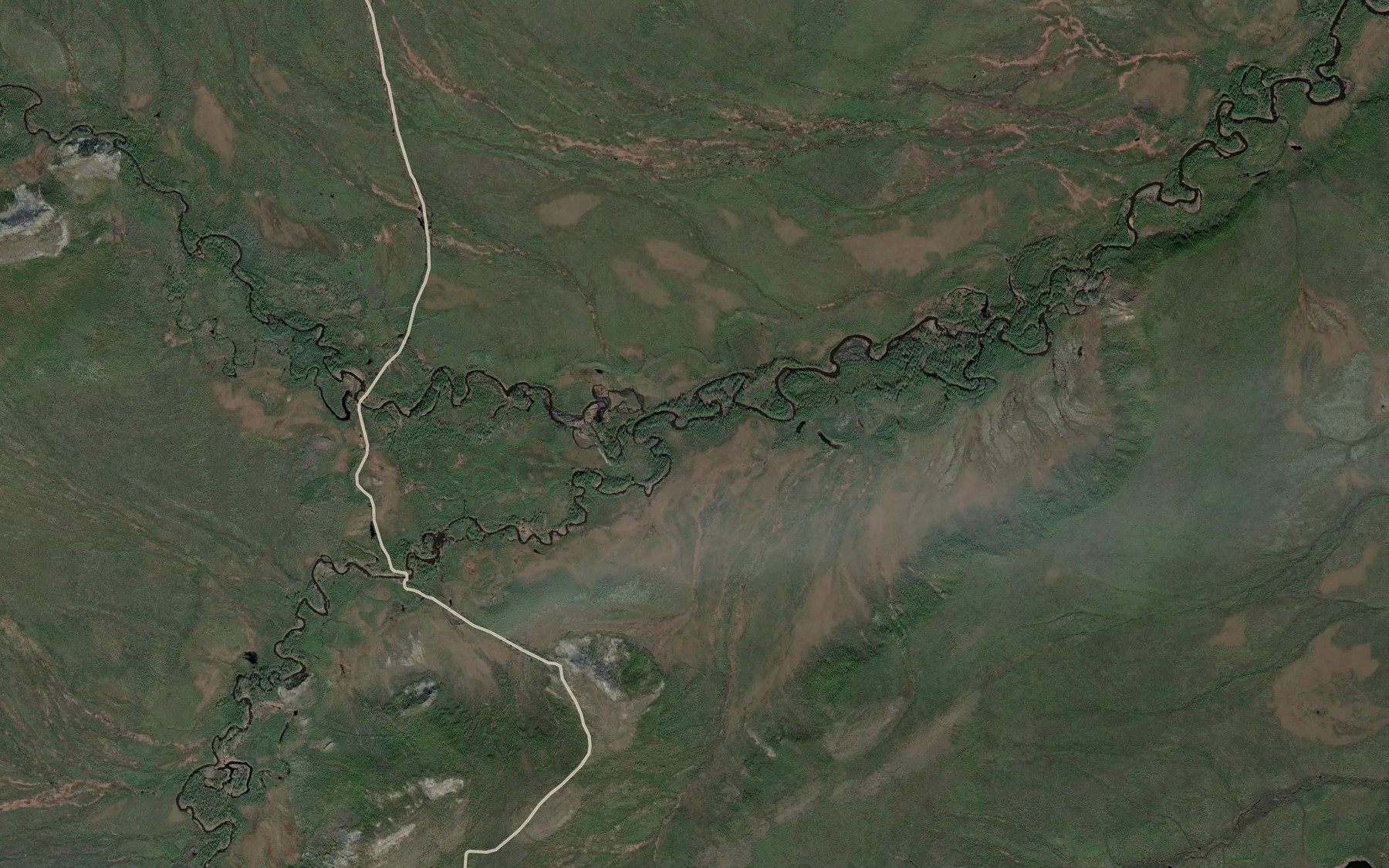 Satellite map of the Starvation Creek