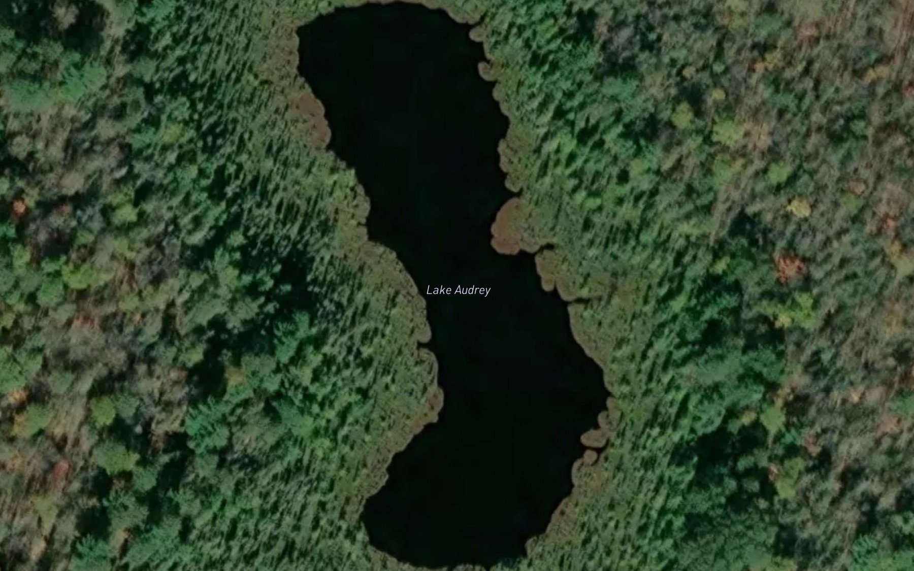 Satellite map of the Lake Audrey