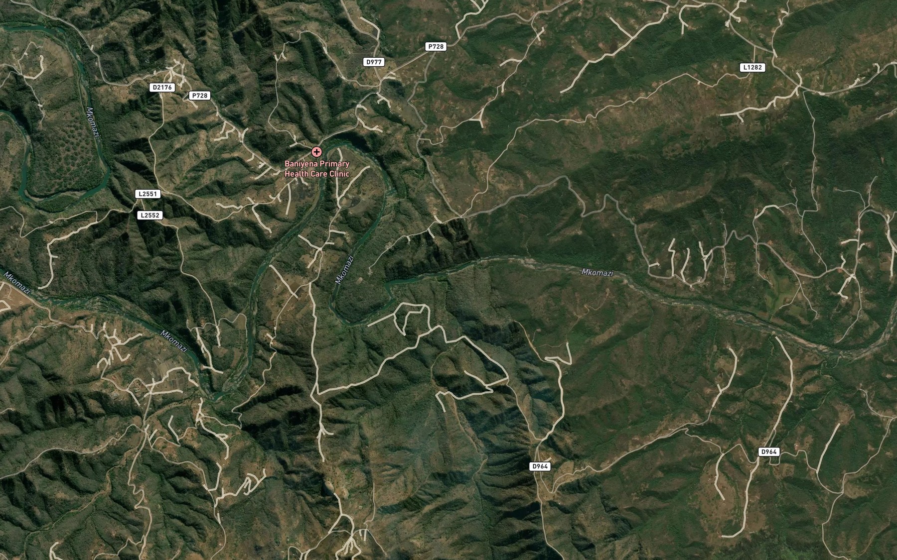 Satellite map of the Ngwadini
