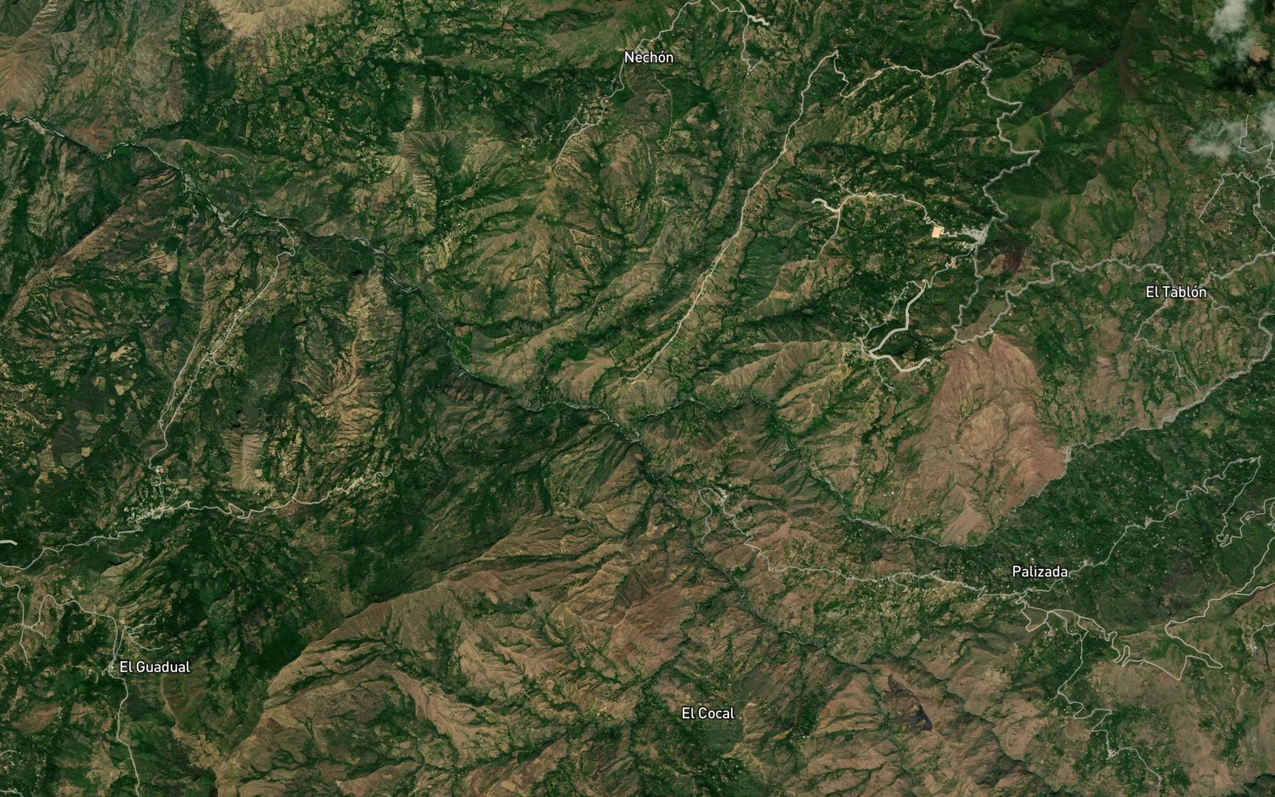 Satellite map of the Rio San Jorge