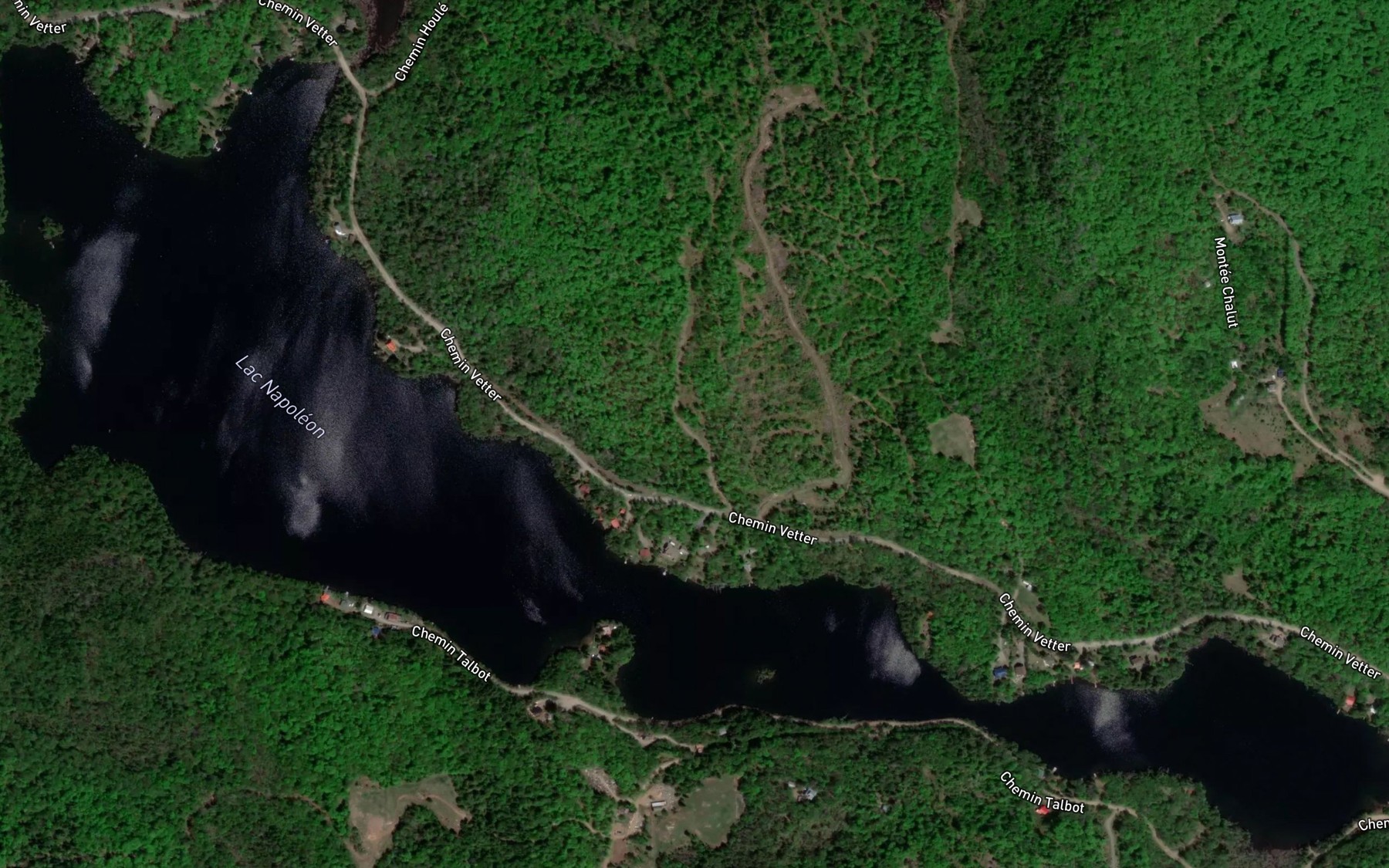 Satellite map of the Lac Napoleon