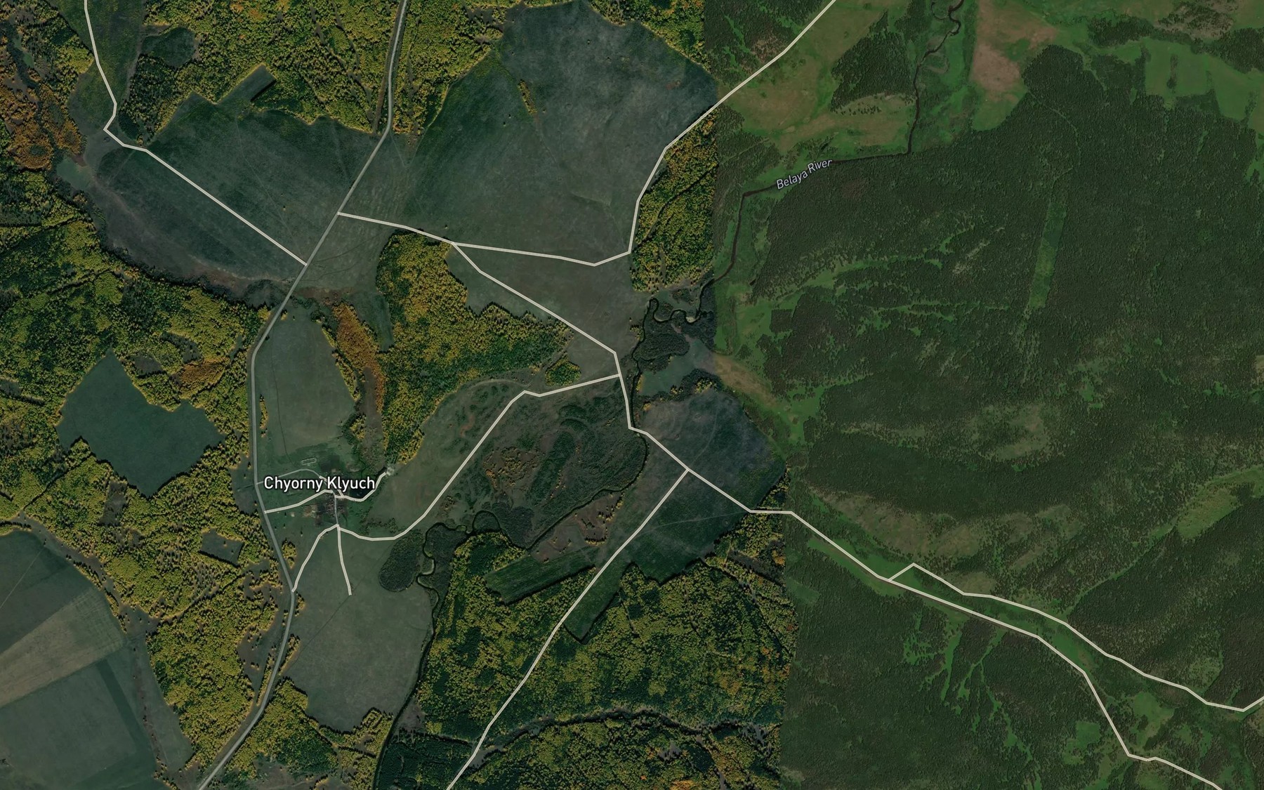 Satellite map of the Teronakskiy
