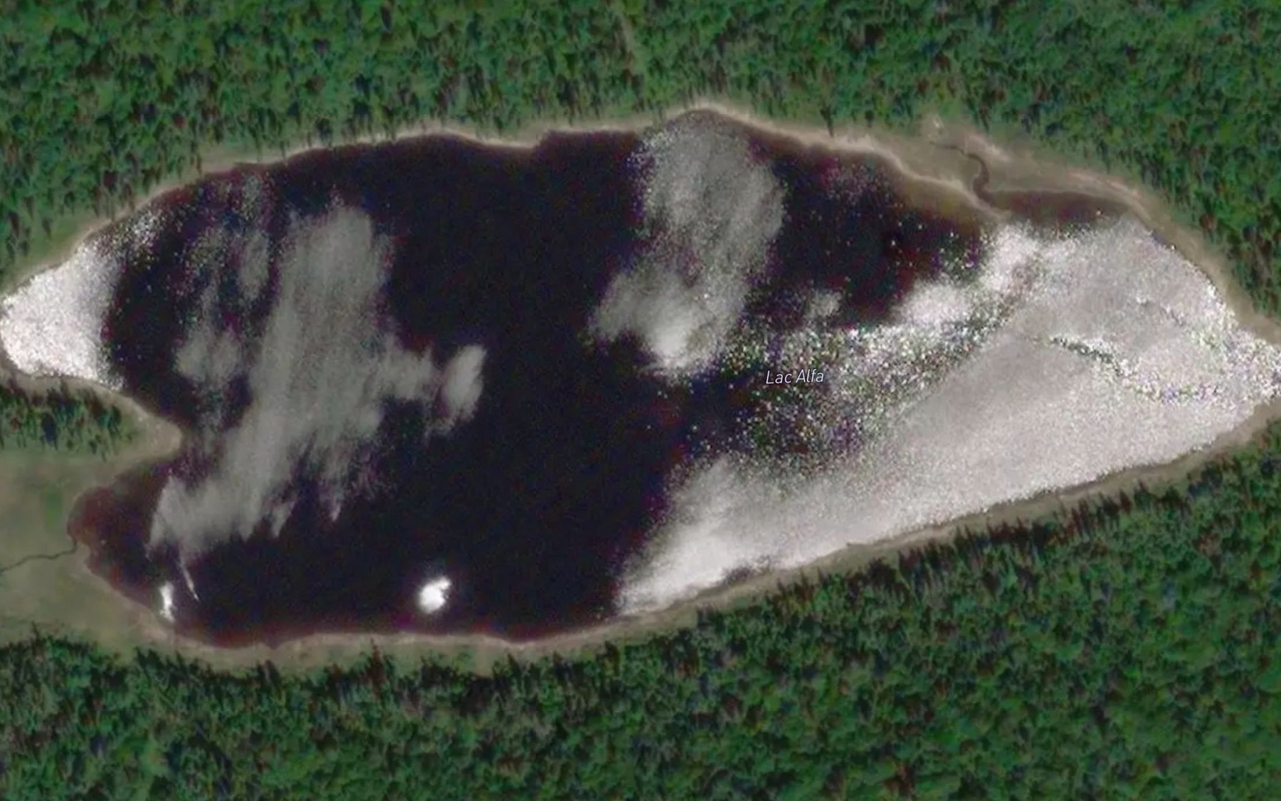Satellite map of the Lac Alfa