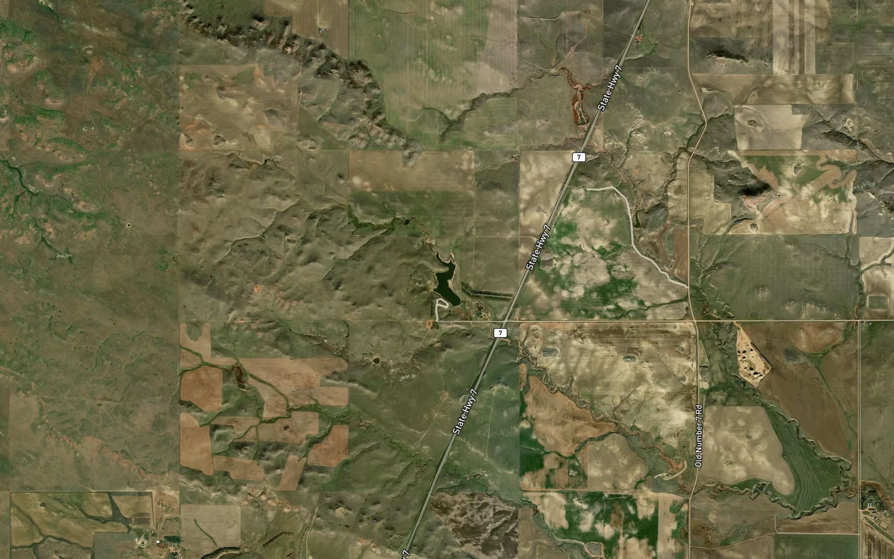 Satellite map of the Sportsman Pond