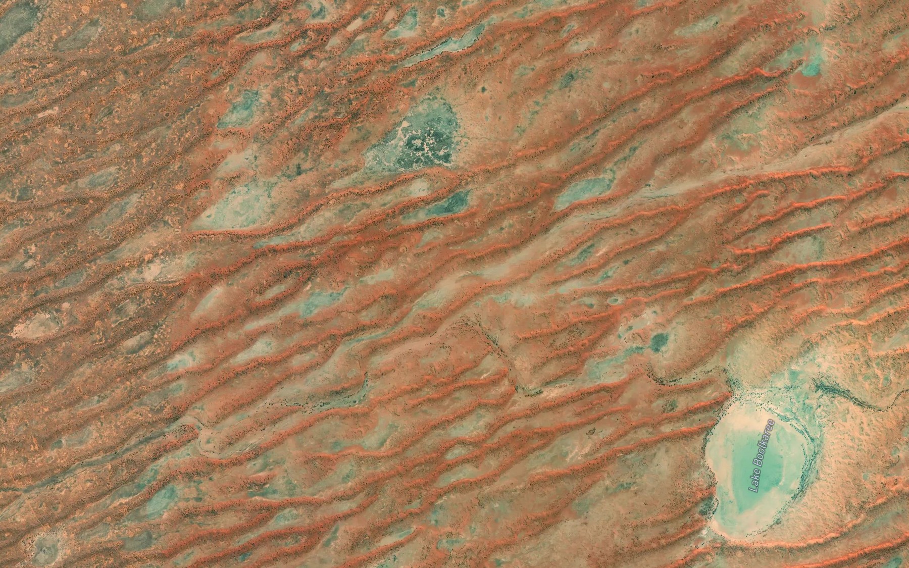 Satellite map of the Green Gully Creek