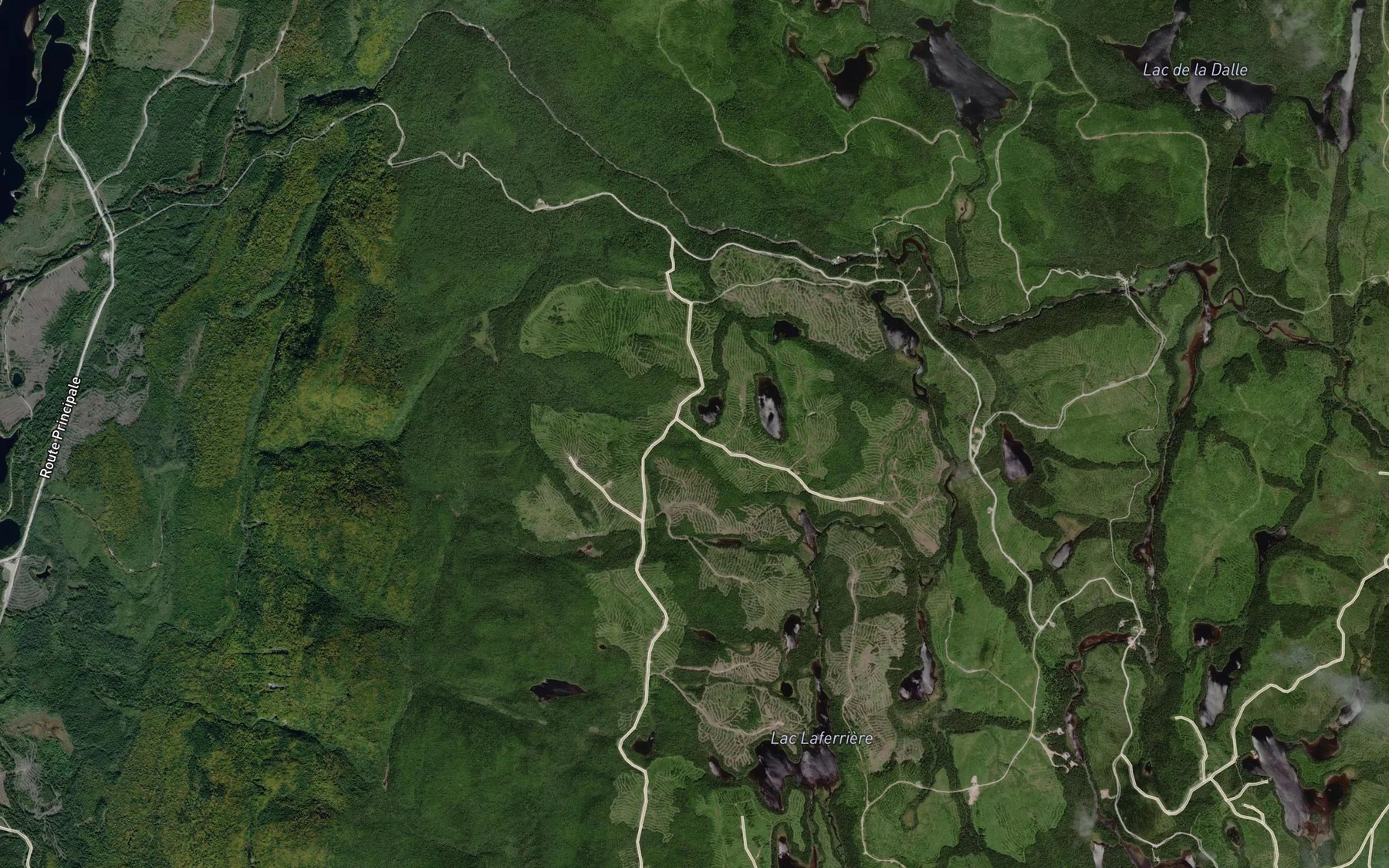 Satellite map of the Lac du Colvert