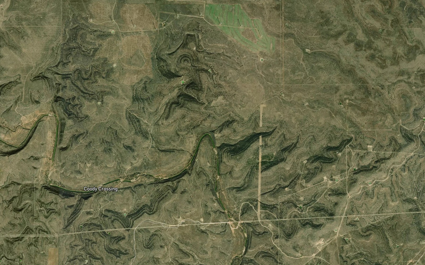 Satellite map of the Turkey Bend