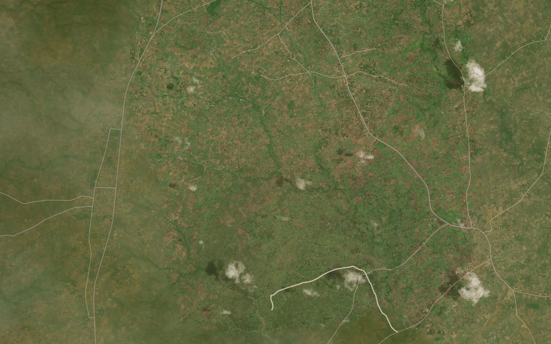 Satellite map of the Chave Stream