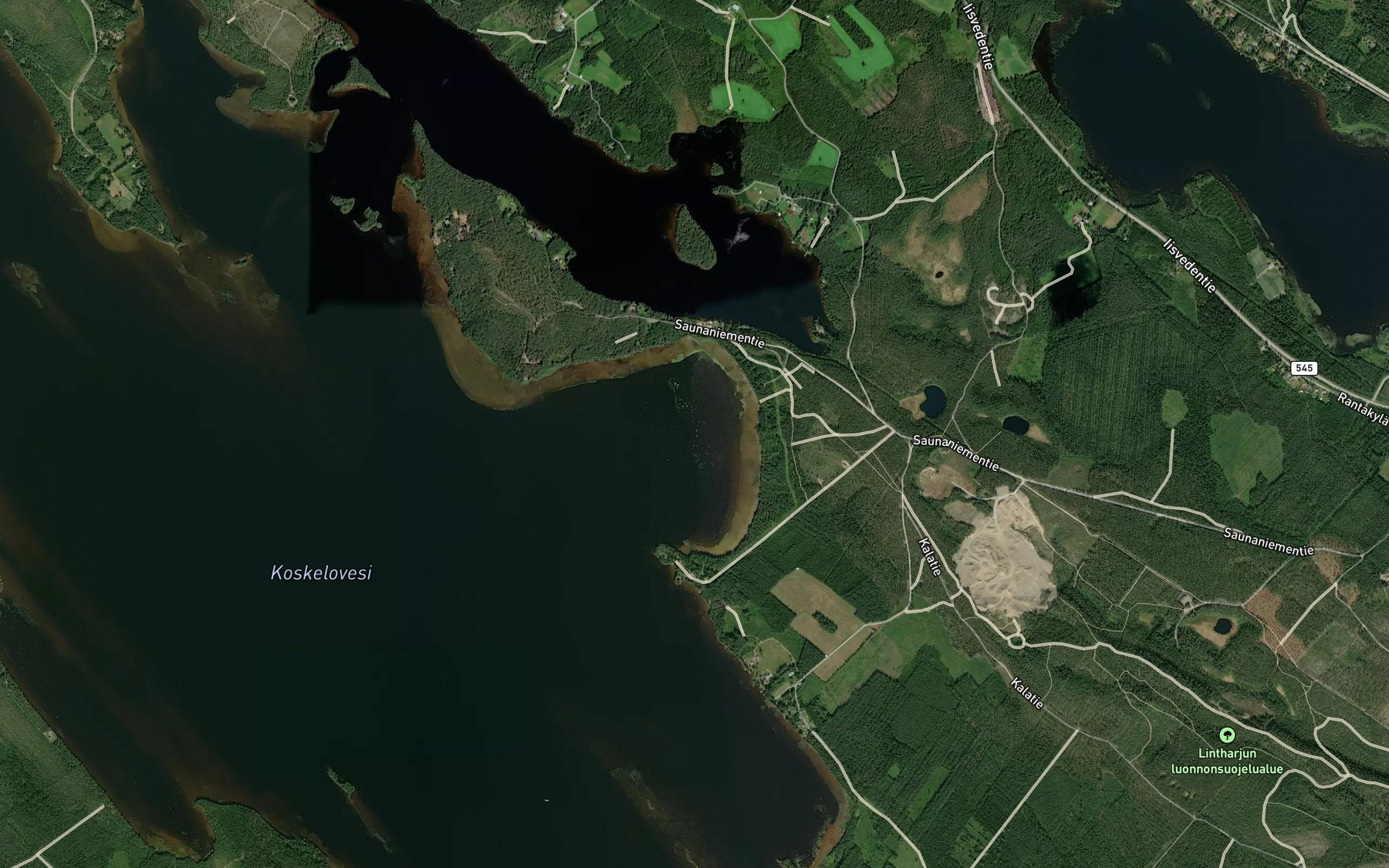 Satellite map of the Taipaleenlahti
