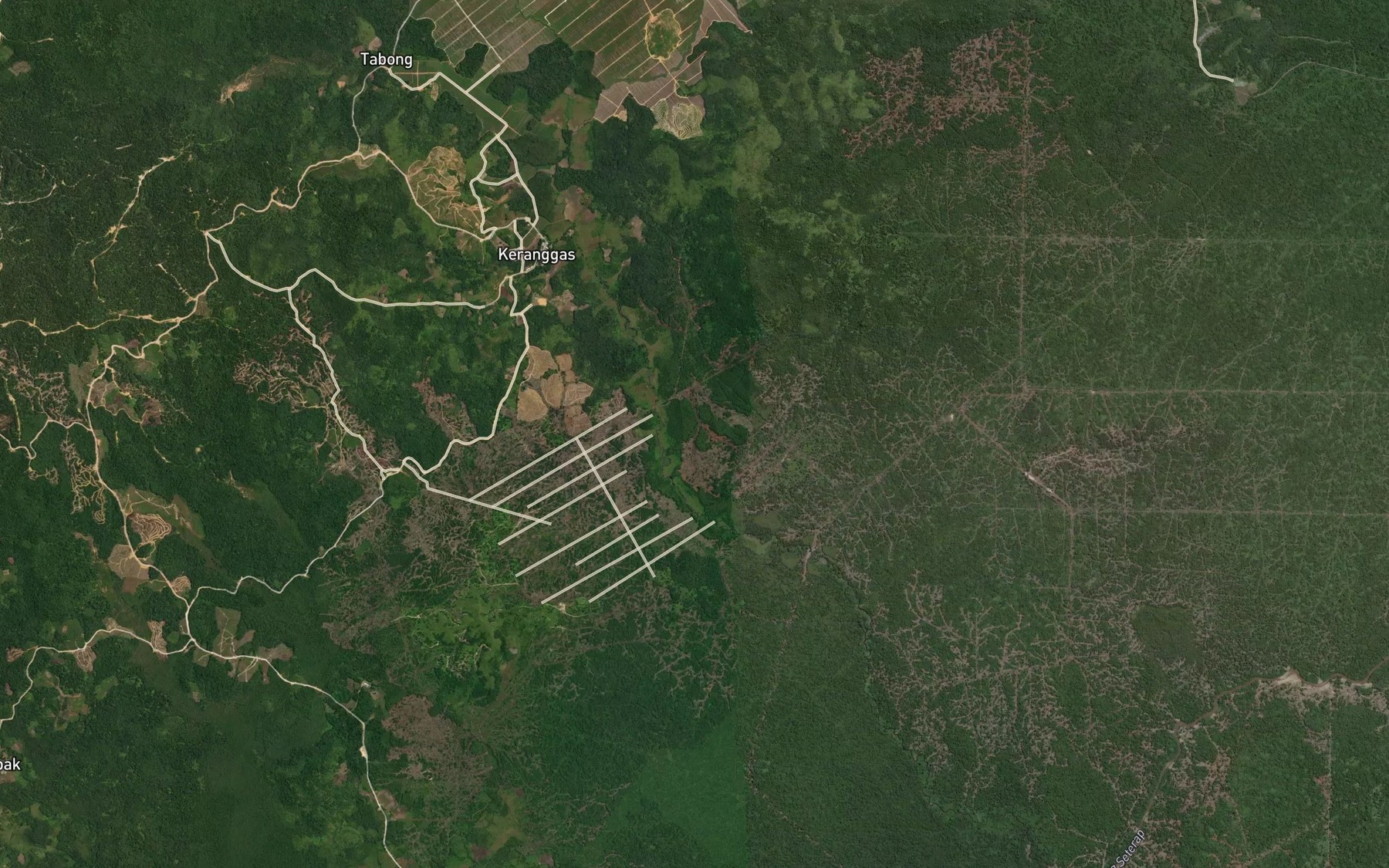 Satellite map of the Sungai Engkulat