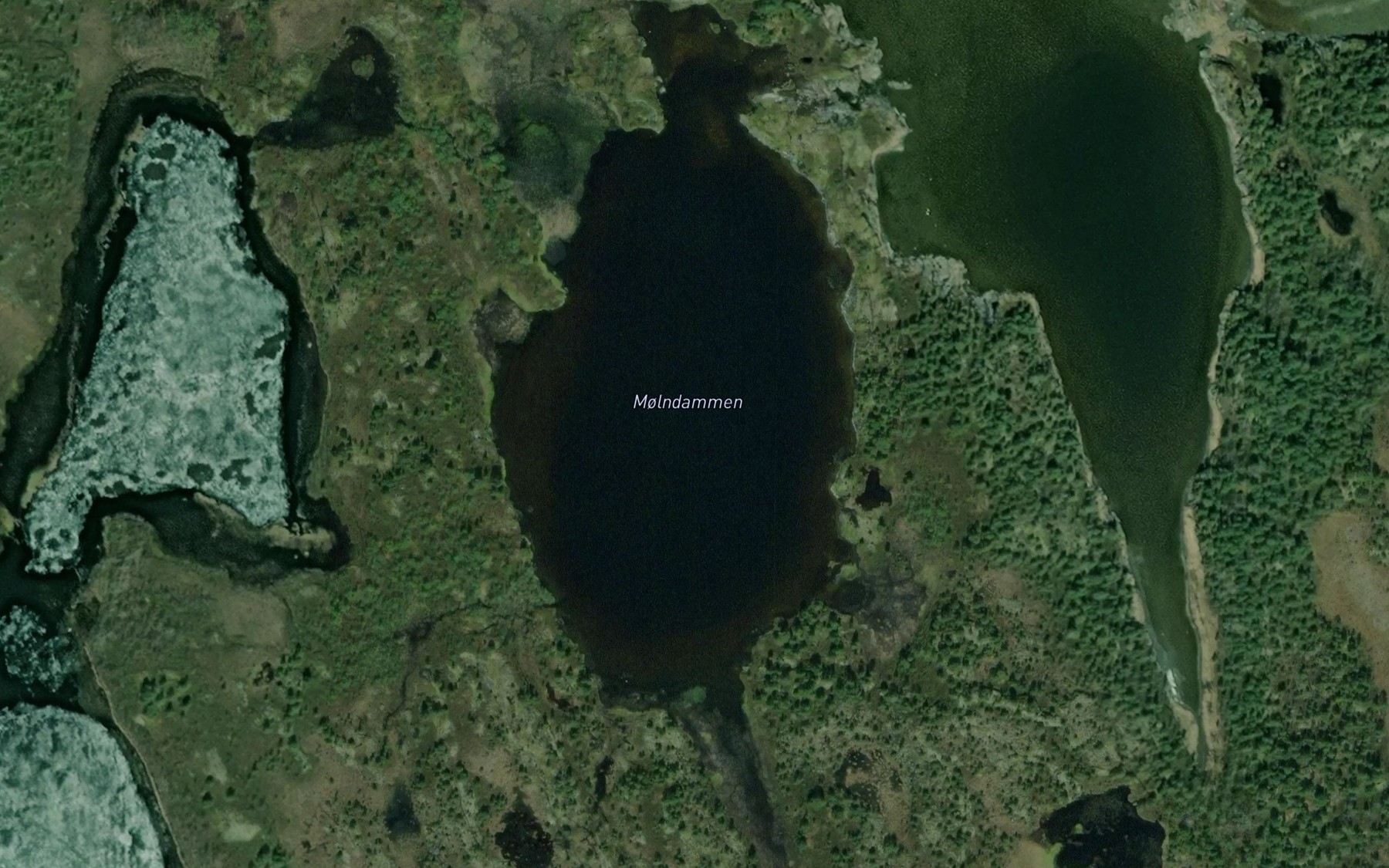 Satellite map of the Molndammen