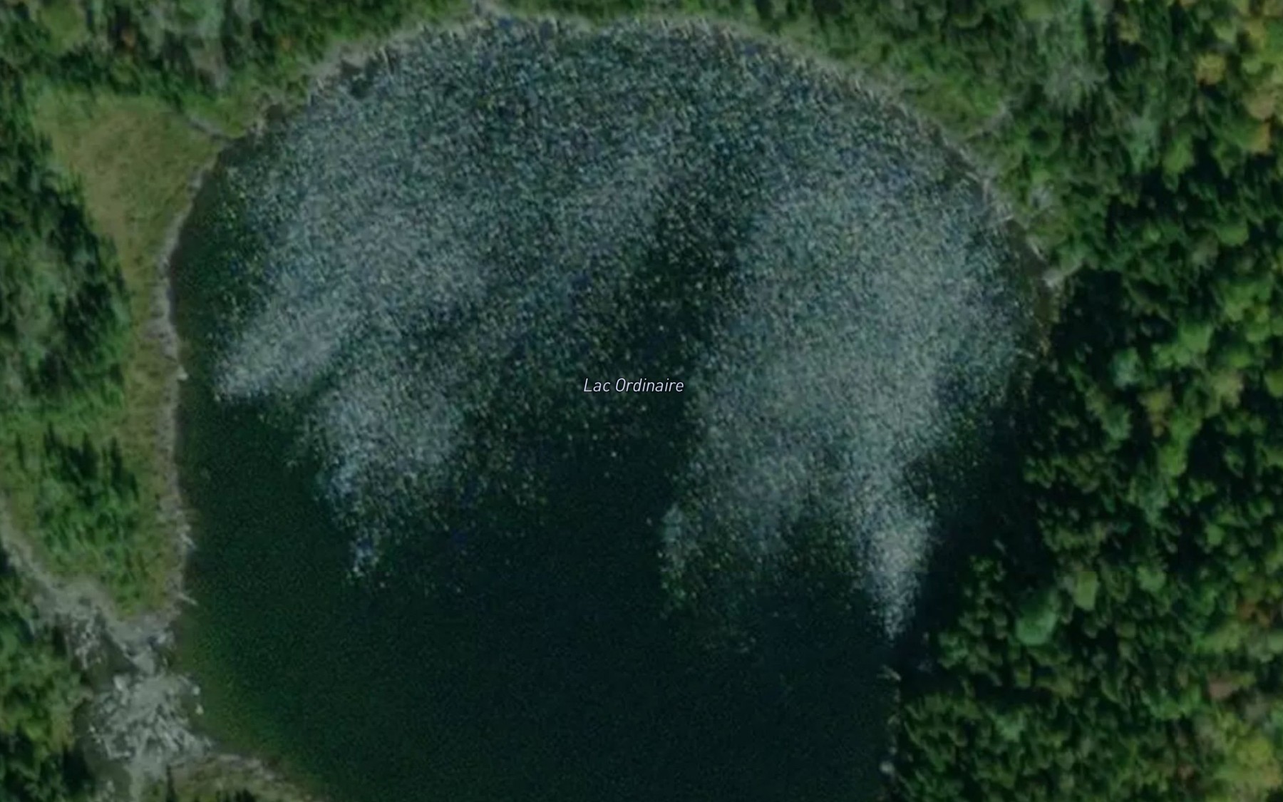 Satellite map of the Lac Ordinaire
