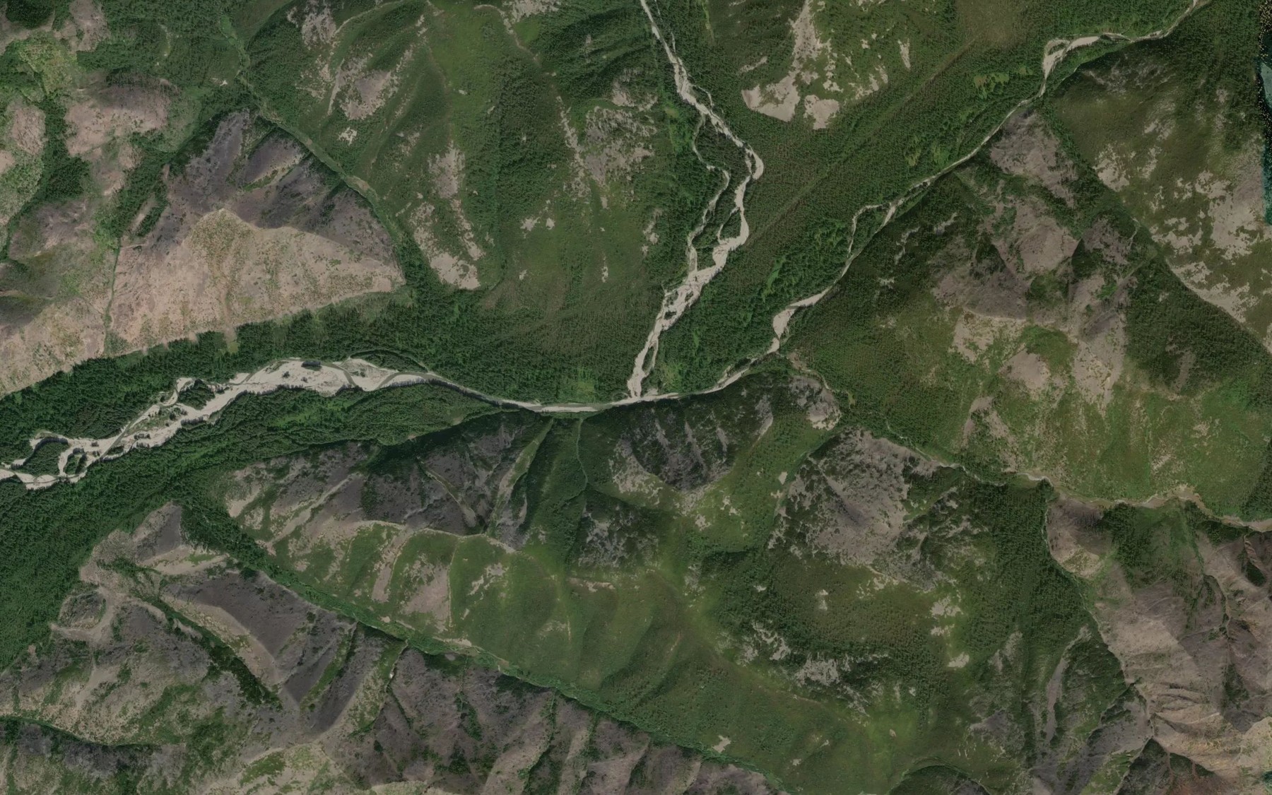 Satellite map of the Khakandya