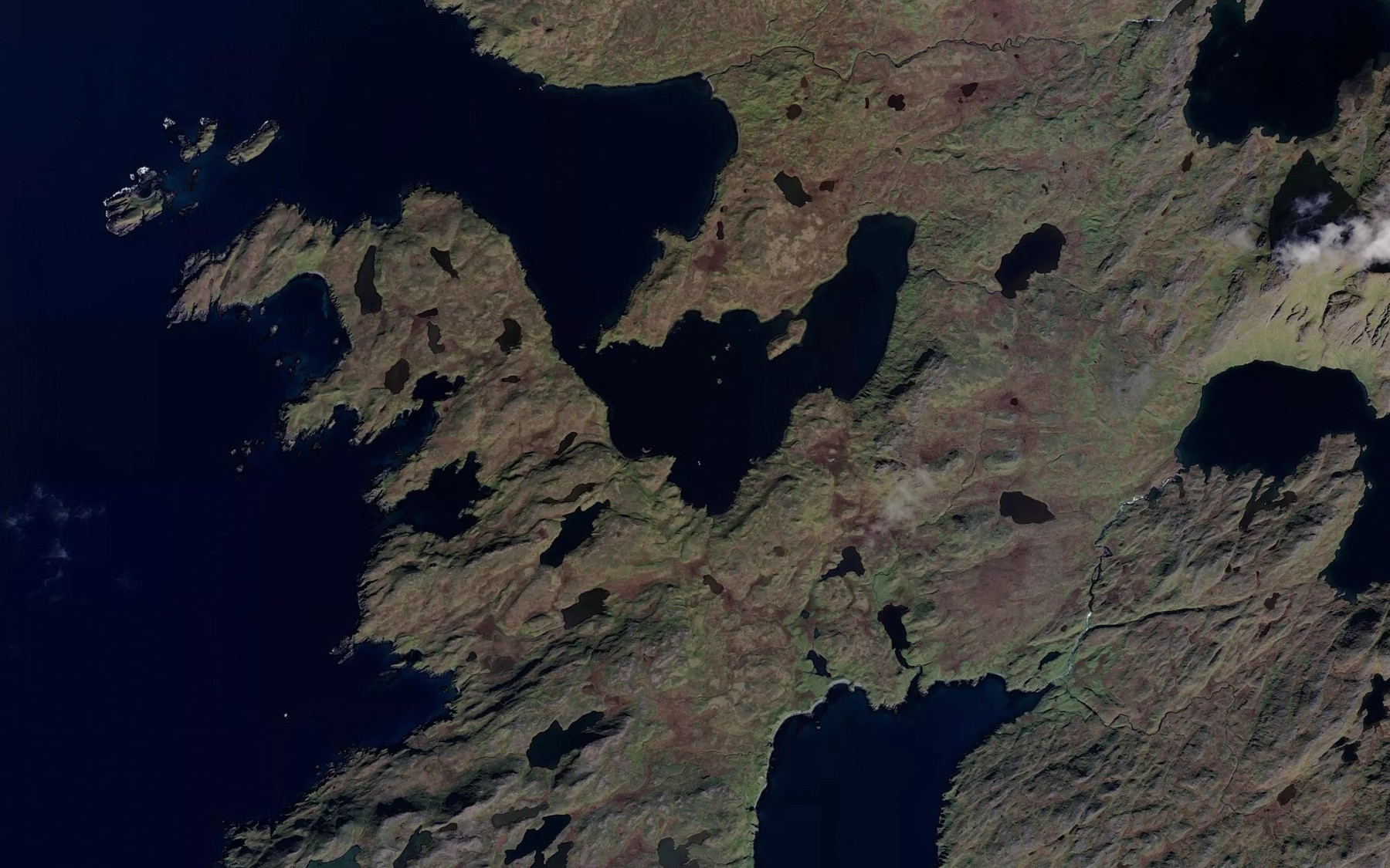Satellite map of the South Arm