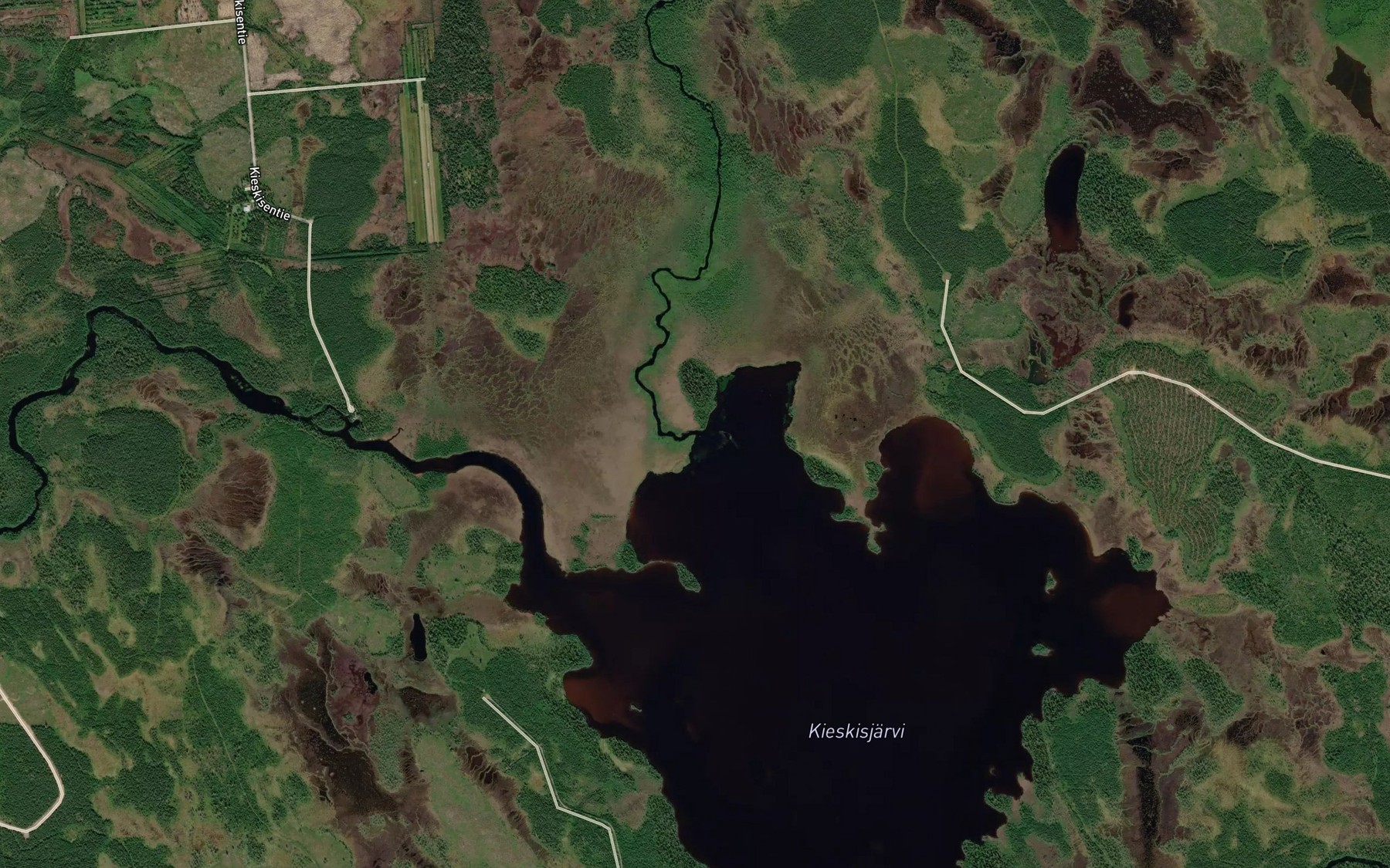 Satellite map of the Kutuoja