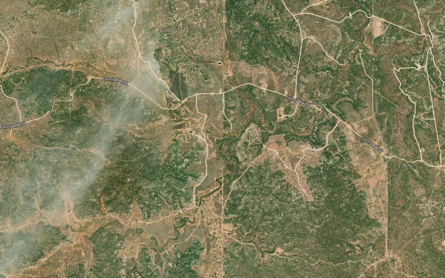 Satellite map of the Dry Creek