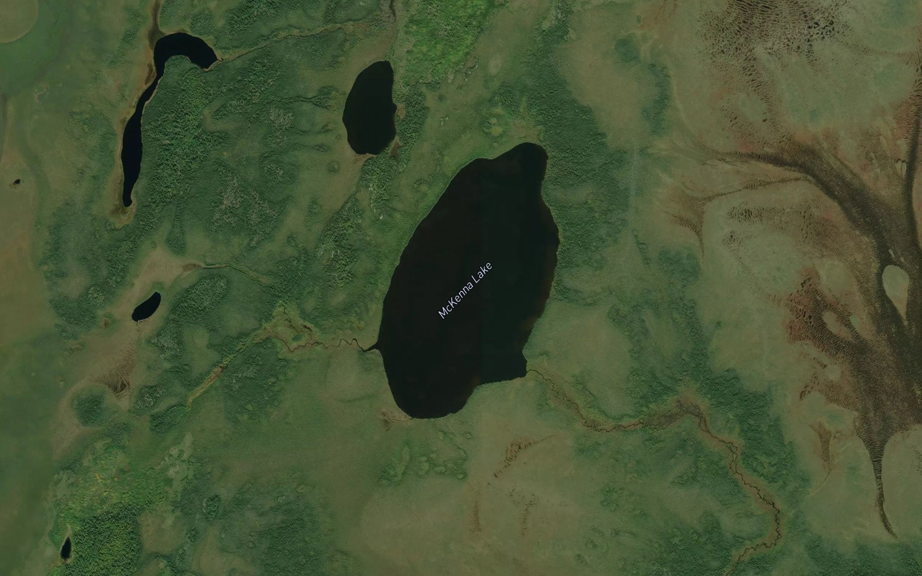 Satellite map of the McKenna Lake