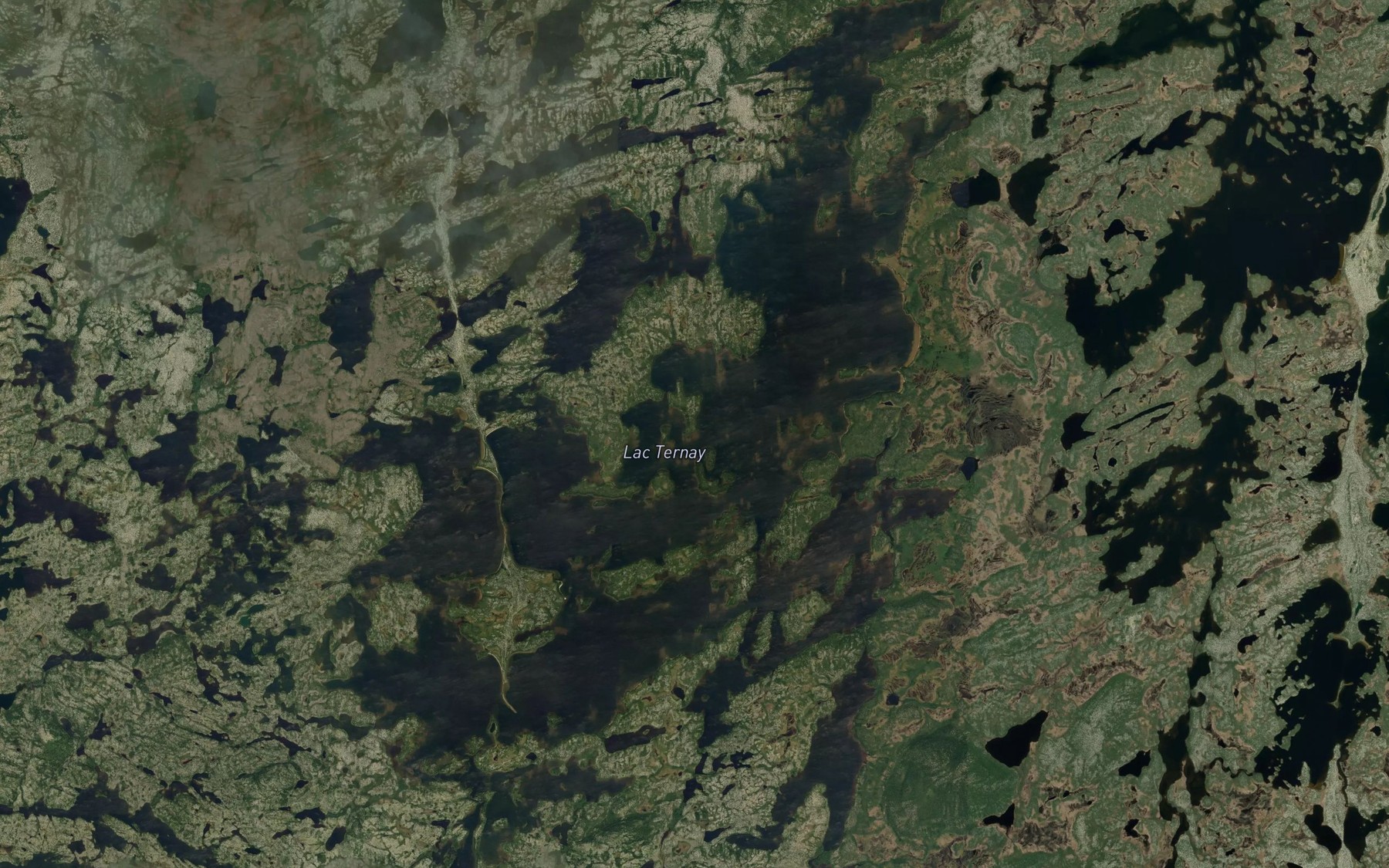Satellite map of the Lac Ternay
