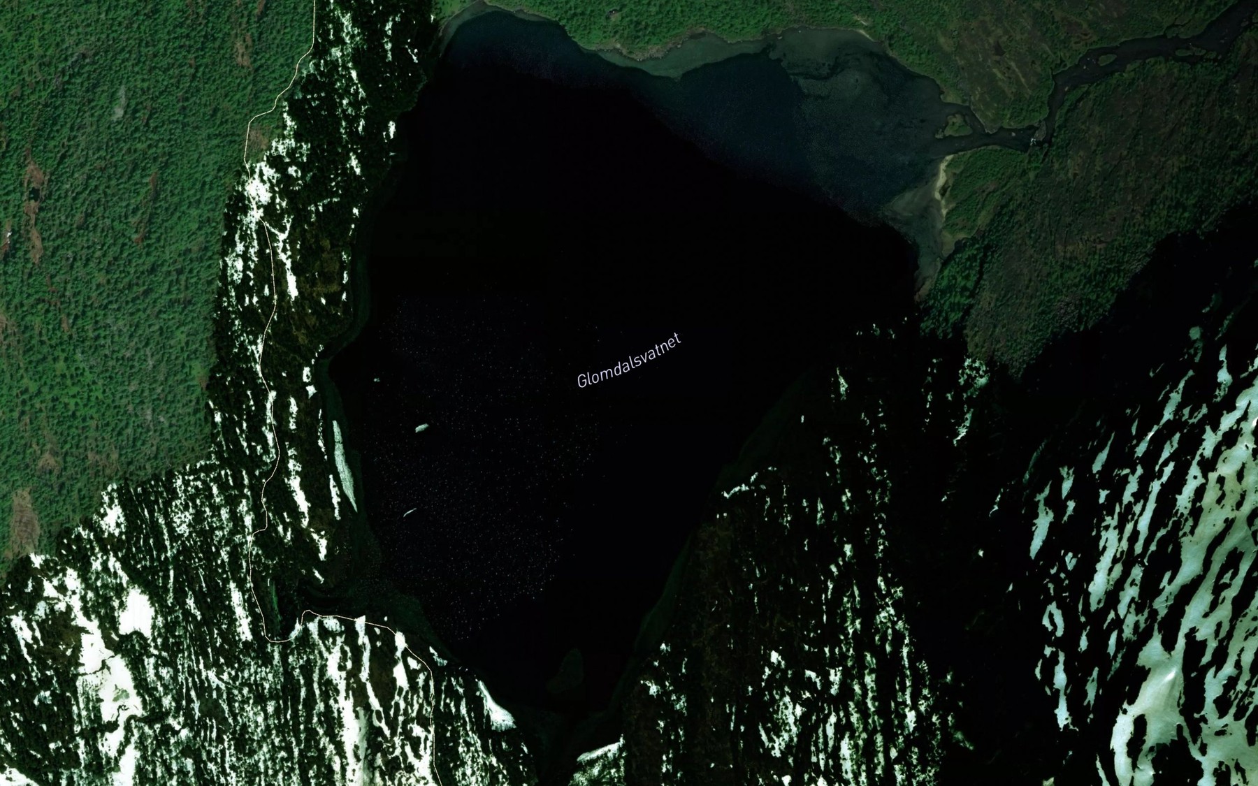 Satellite map of the Glomdalsvatnet