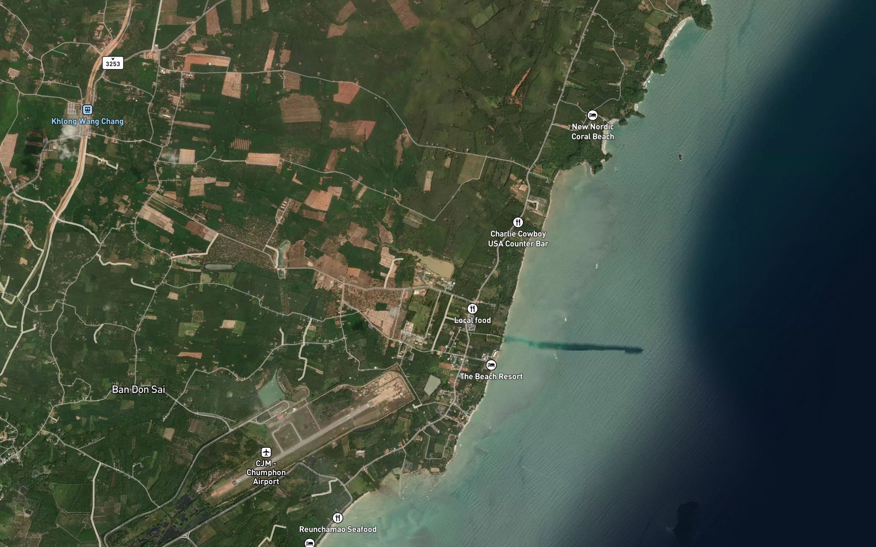 Satellite map of the Ang Kep Nam Tek No