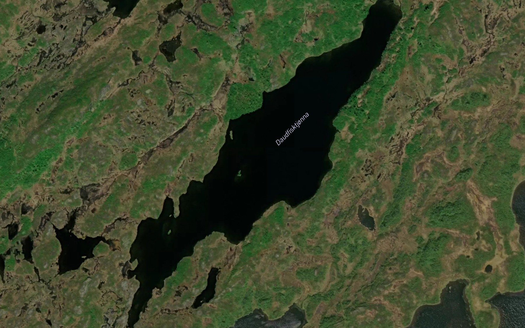 Satellite map of the Daudfisktjonna