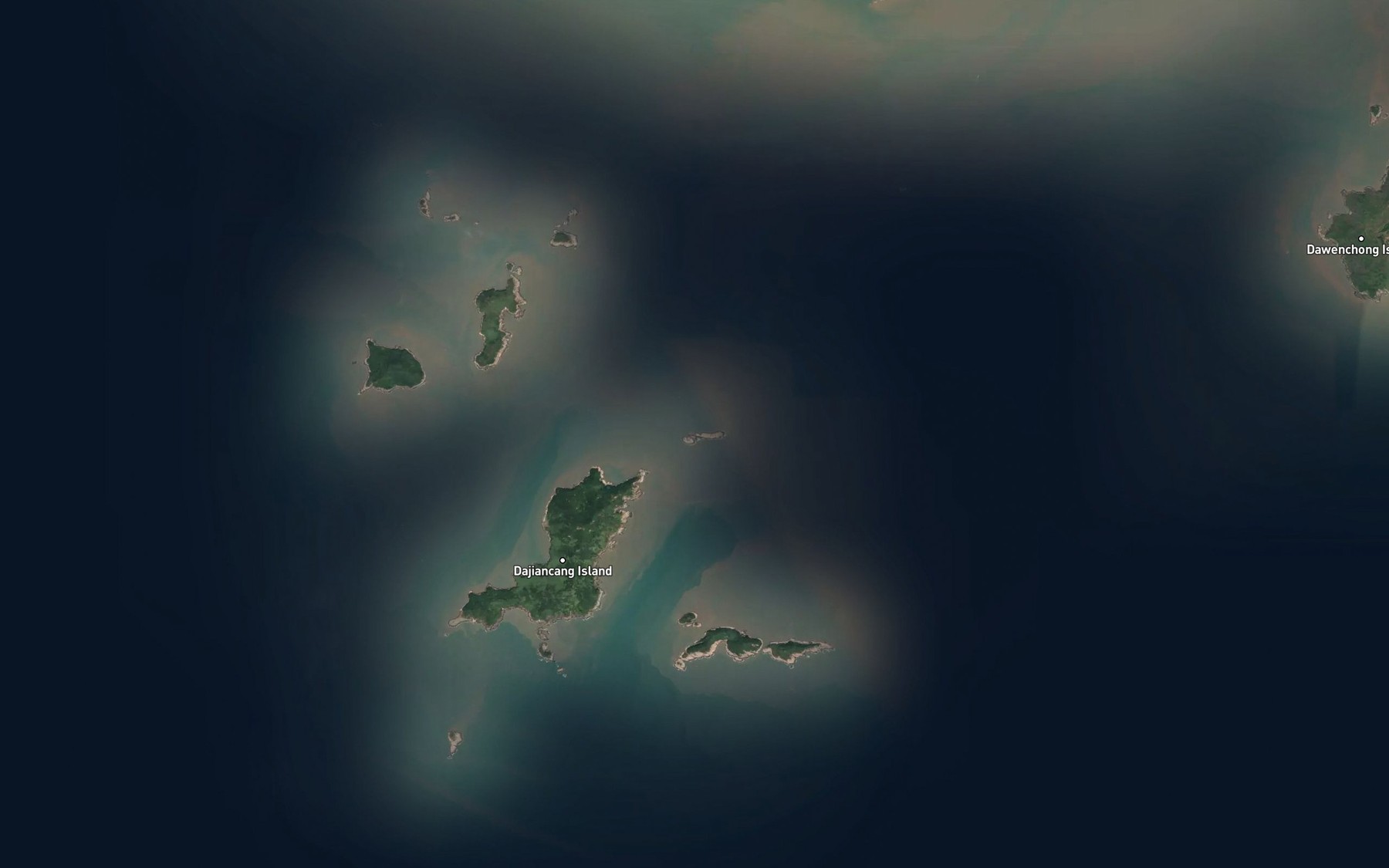 Satellite map of the Bian Jiao