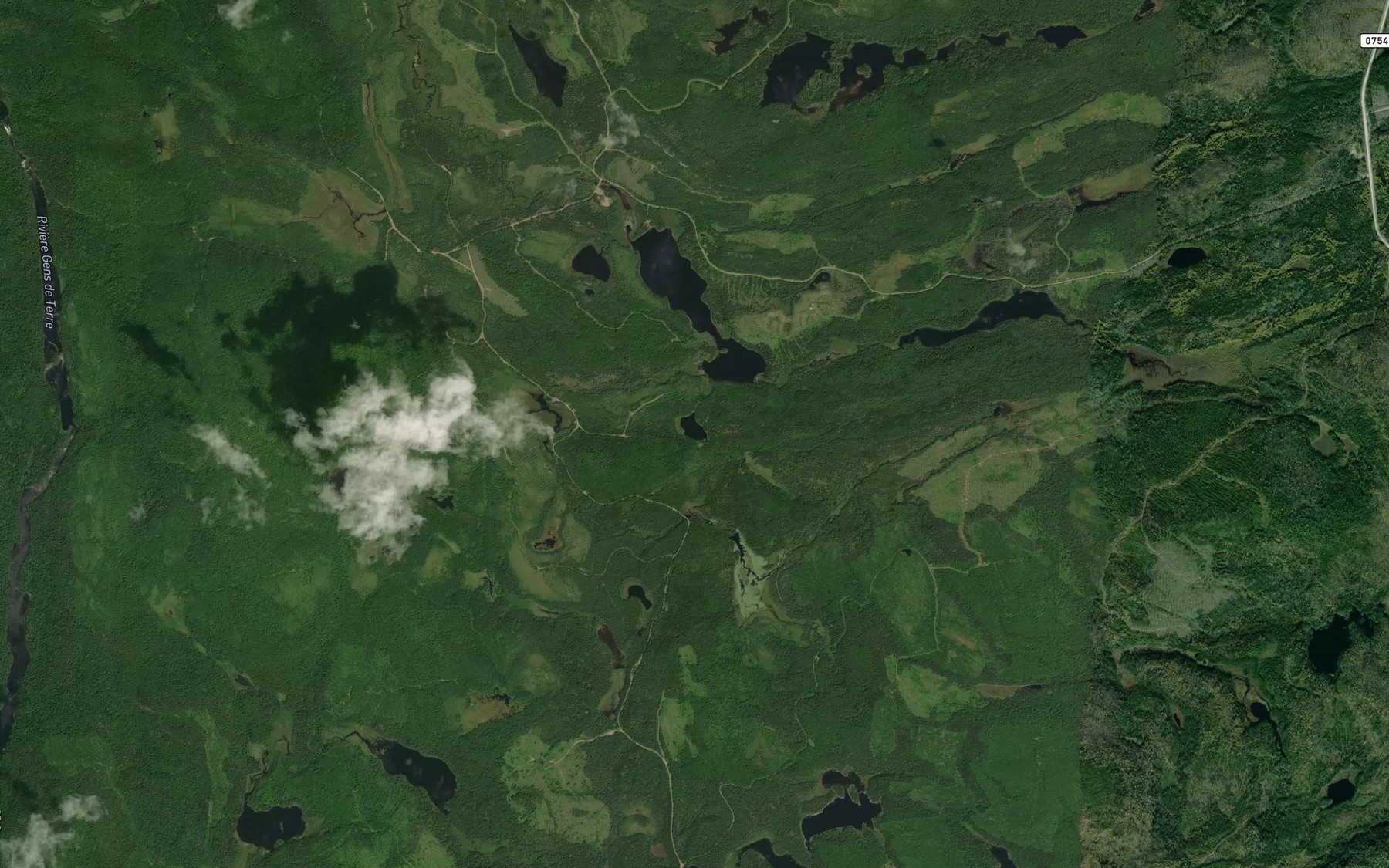 Satellite map of the Lac du Pardon