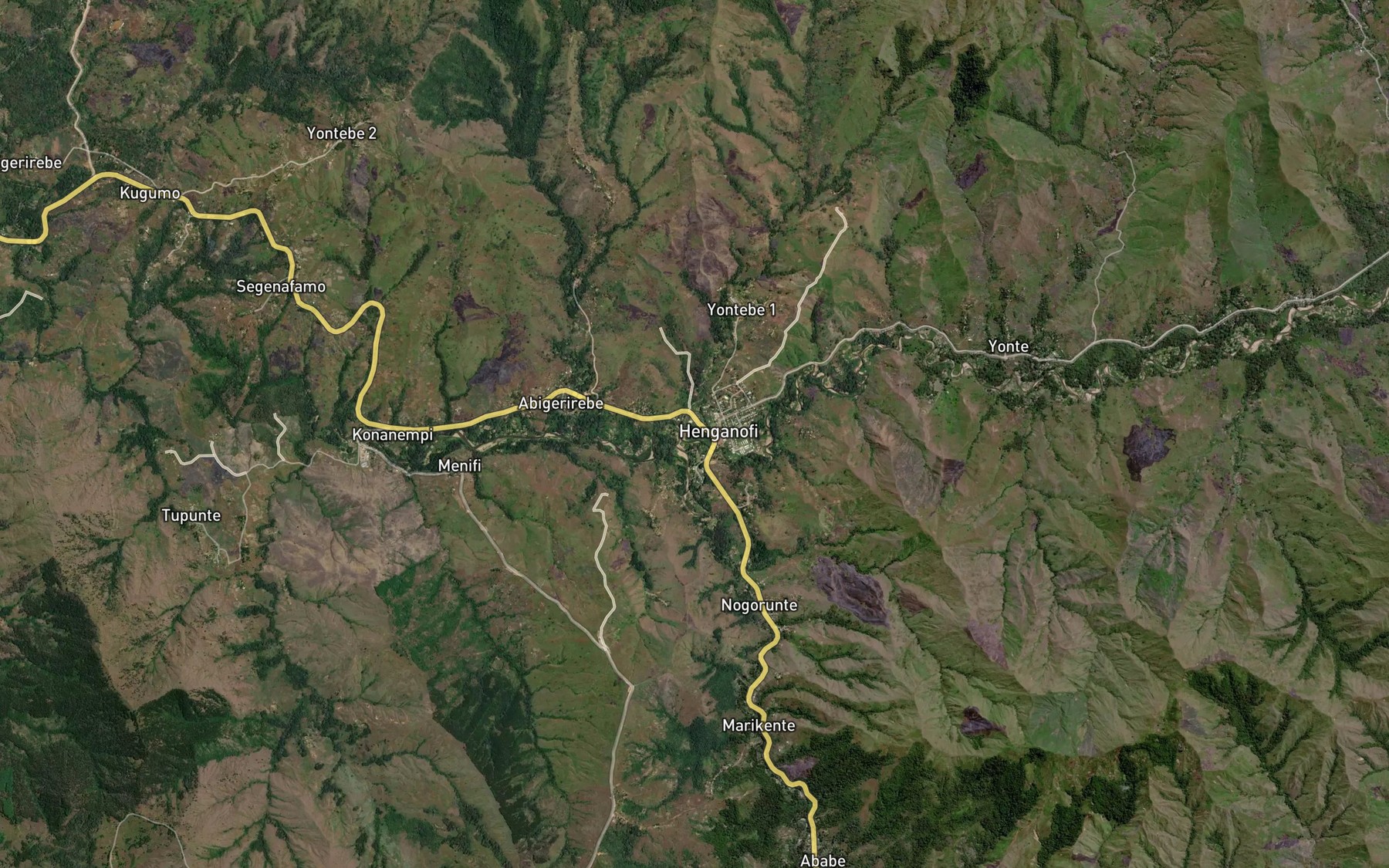 Satellite map of the Karmanuntina River