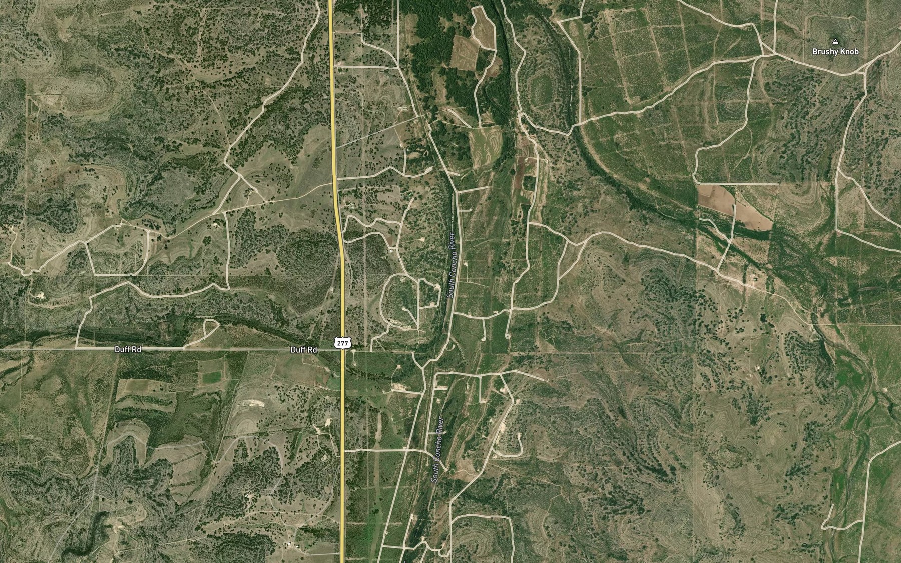 Satellite map of the Panther Bluff Waterhole