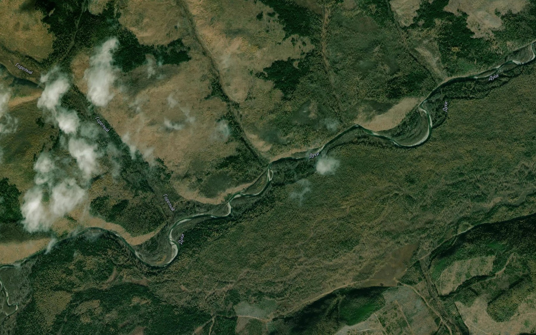 Satellite map of the Pryamoy