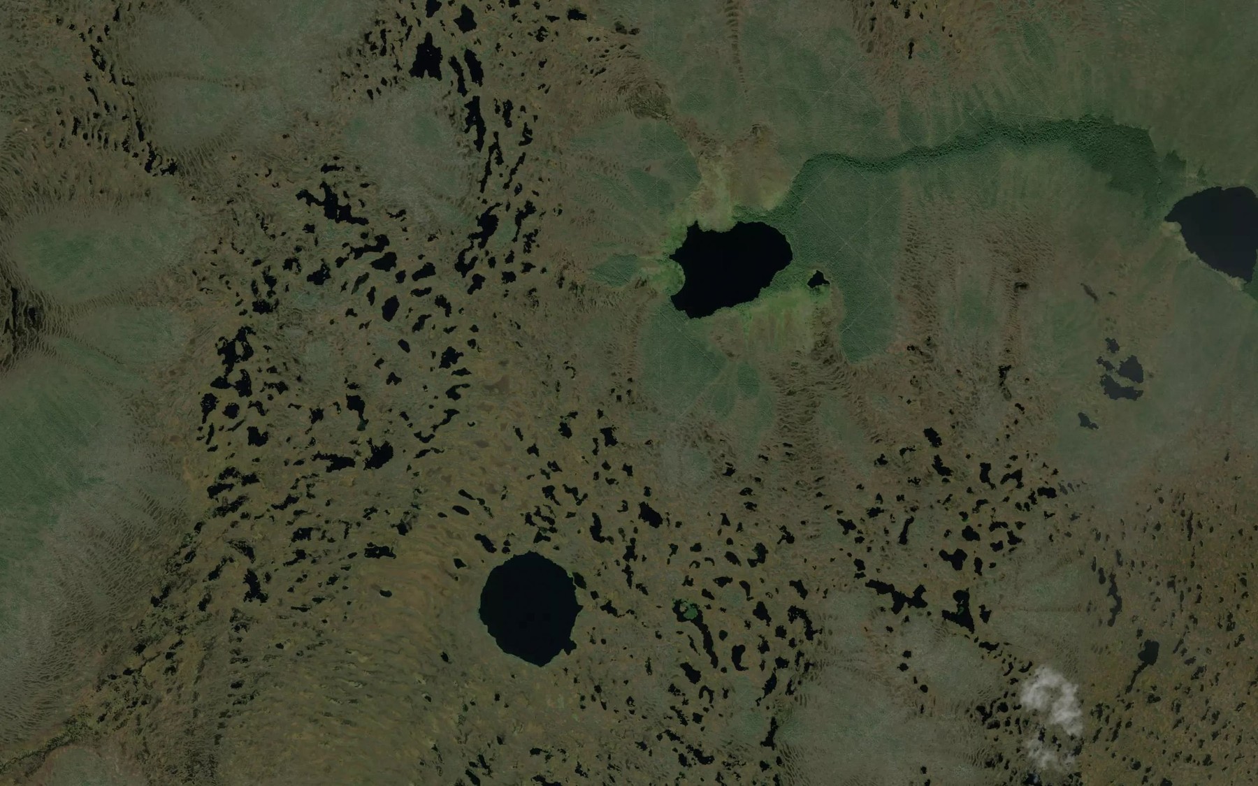 Satellite map of the Ozero Karas'ye