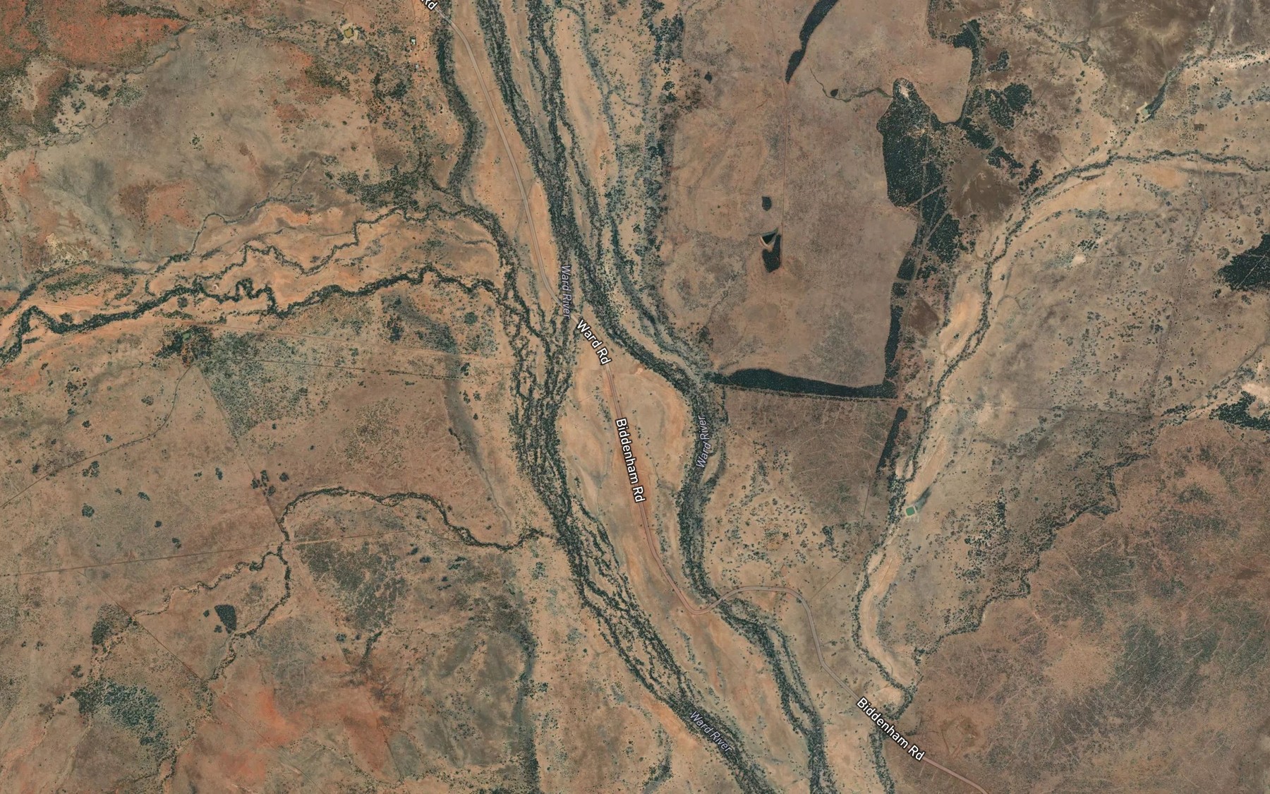 Satellite map of the Byrganna Creek
