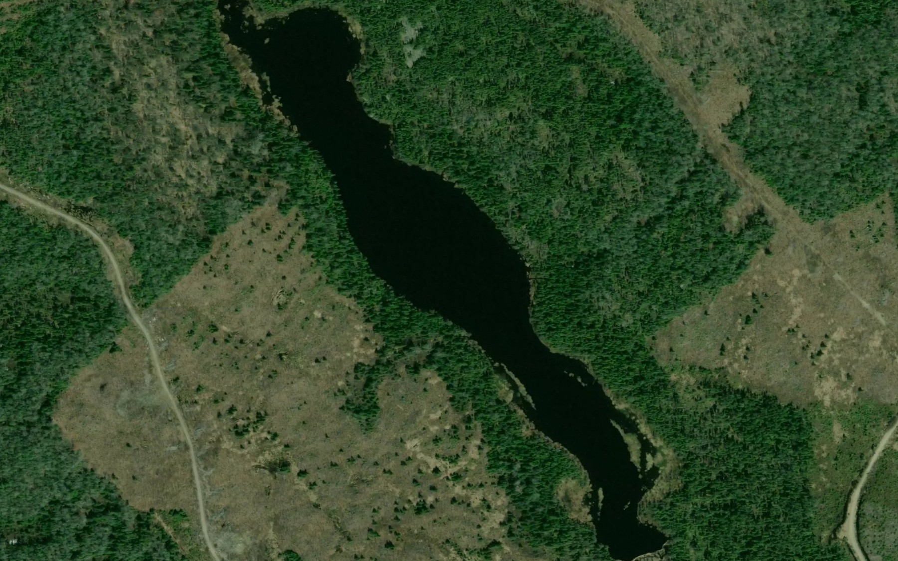 Satellite map of the Lac Sabadel