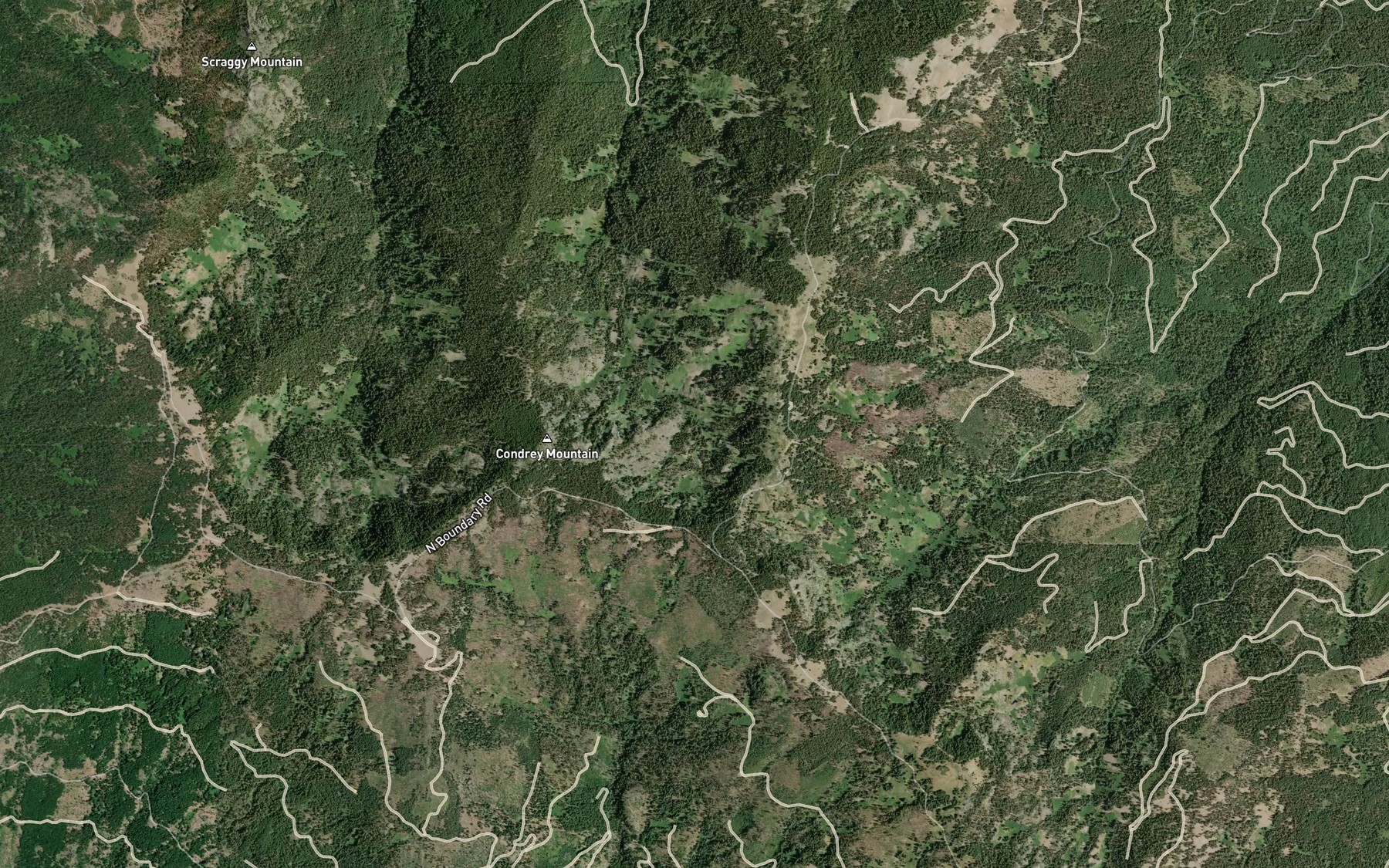 Satellite map of the Alex Hole