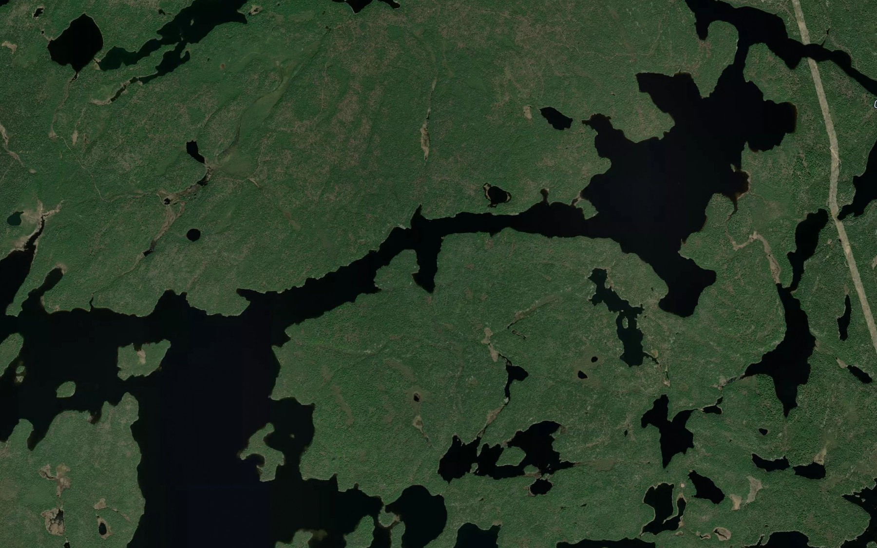 Satellite map of the Camp Nine Narrows