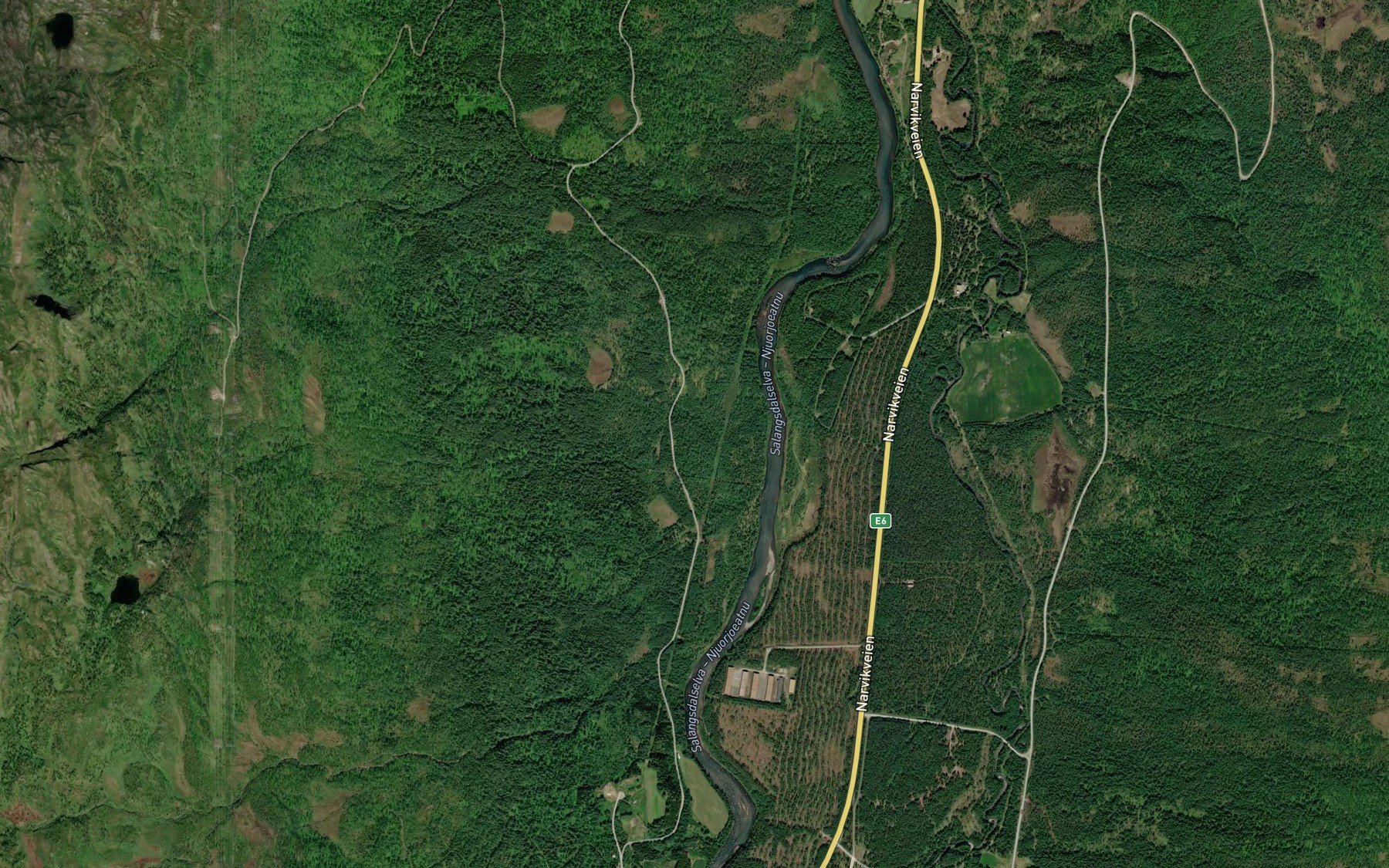 Satellite map of the Tovranbekken