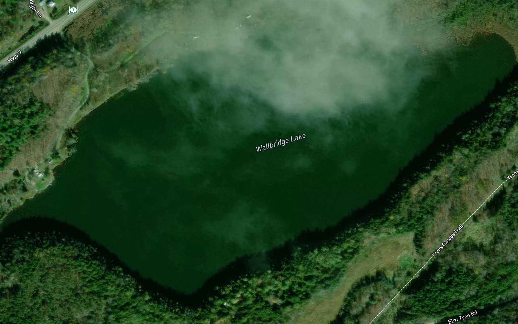 Satellite map of the Wallbridge Lake