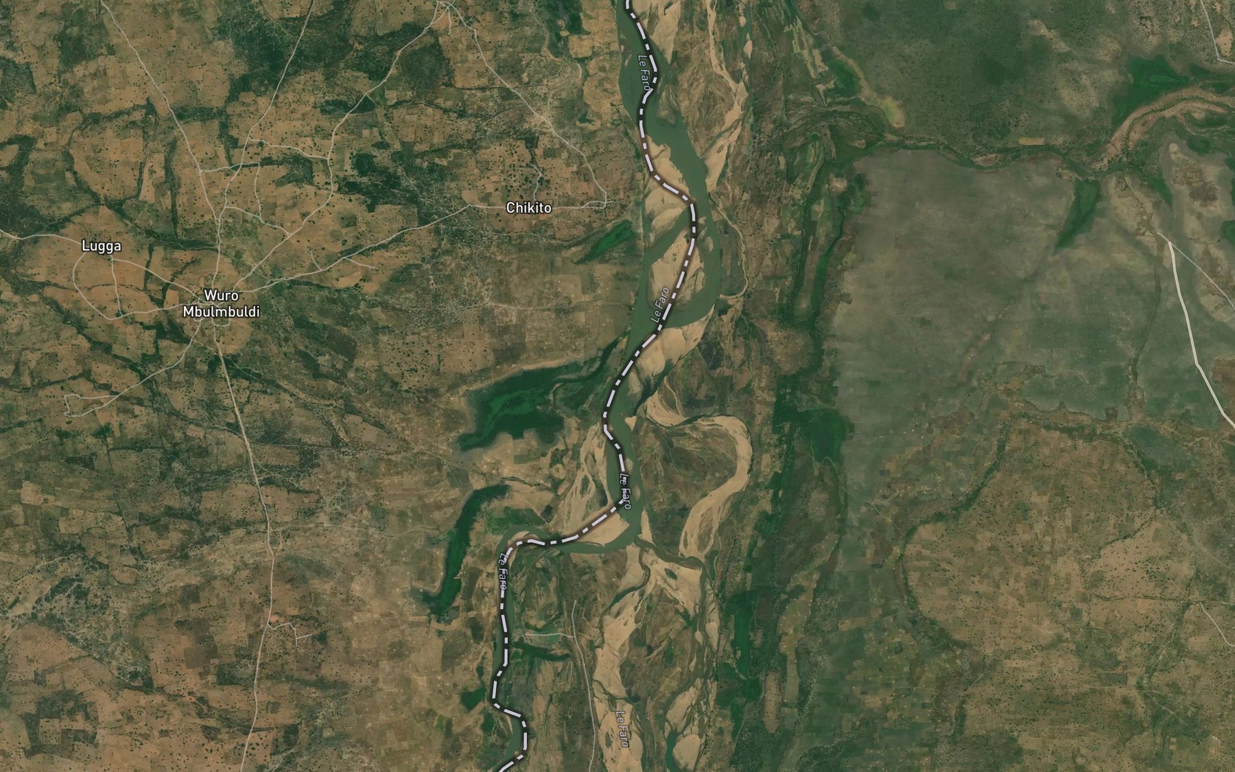 Satellite map of the Mayo Hesso